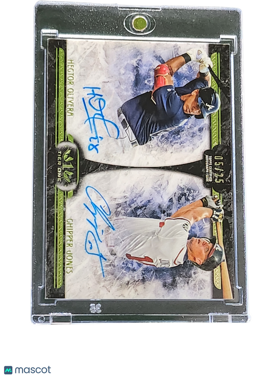 2016 Topps Five Star Hector Olivera Chipper Jones #DA-01 05/25