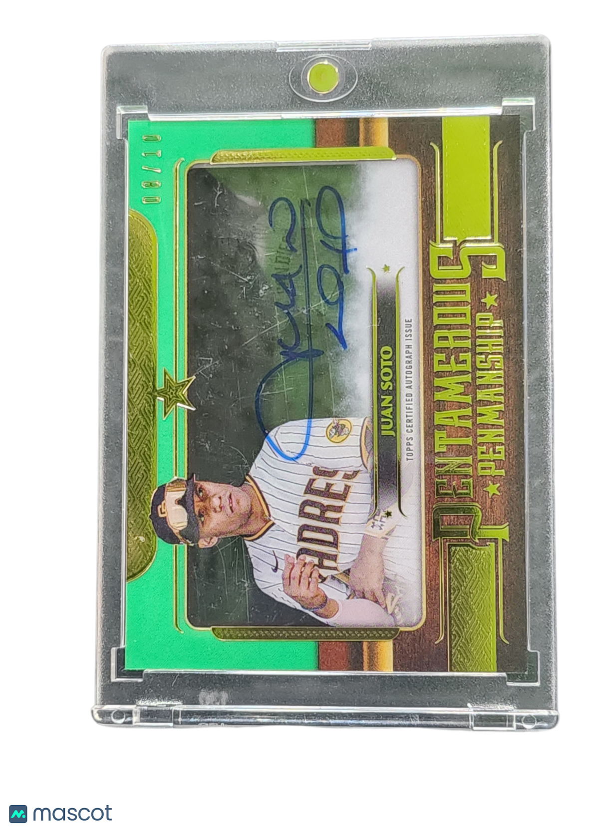 2023 Topps Five Star Pentamerous Penmanship Juan Soto #PP-JS Green 08/10