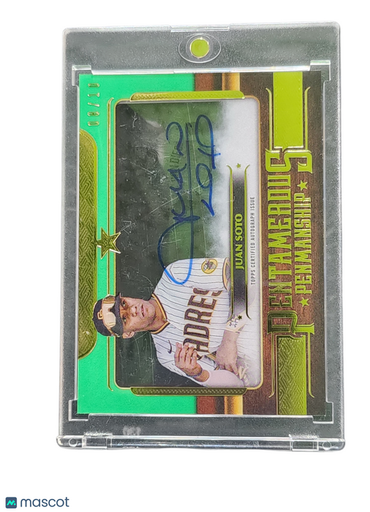 2023 Topps Five Star Pentamerous Penmanship Juan Soto #PP-JS Green 08/10