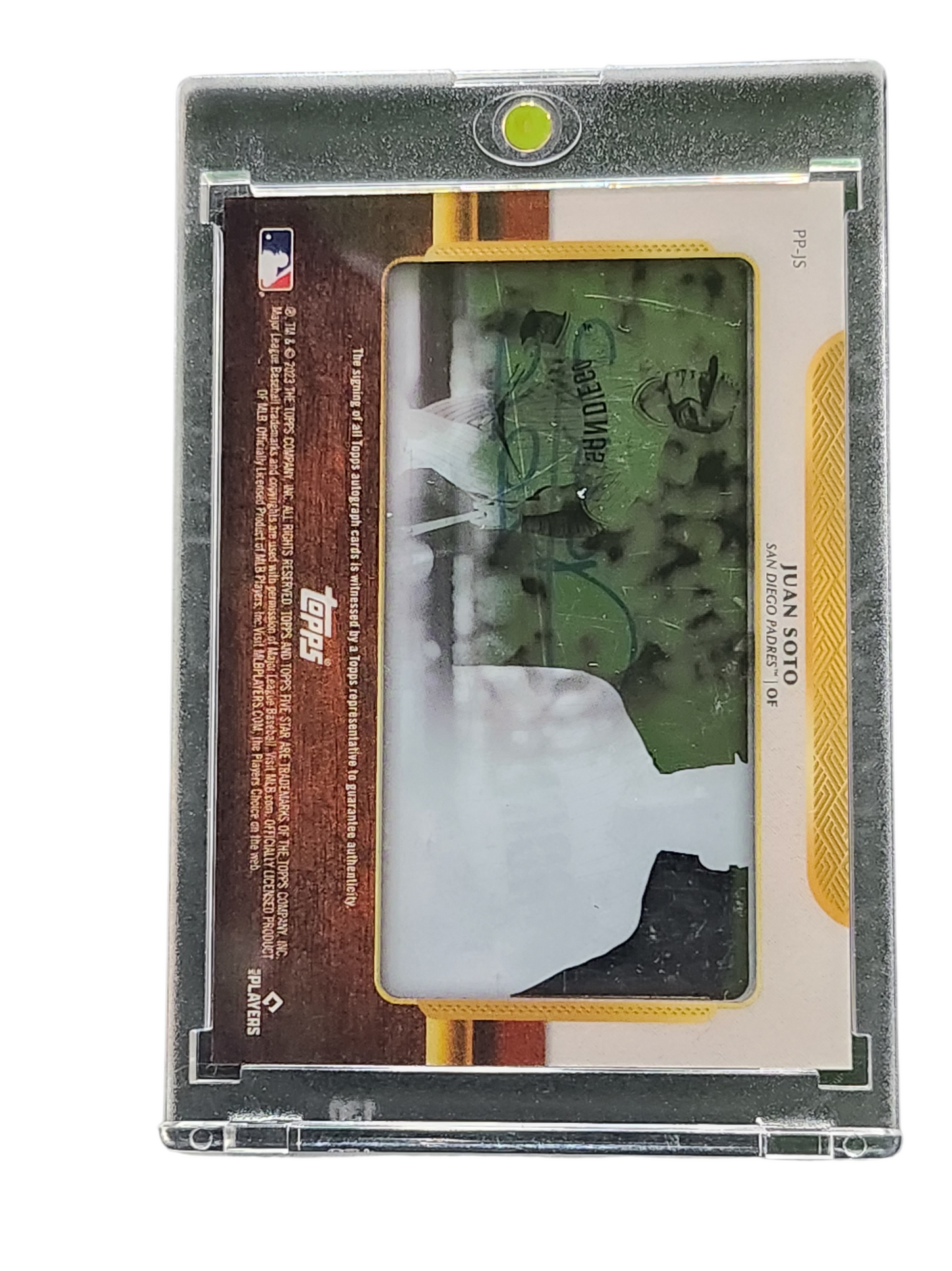 2023 Topps Five Star Pentamerous Penmanship Juan Soto #PP-JS Green 08/10