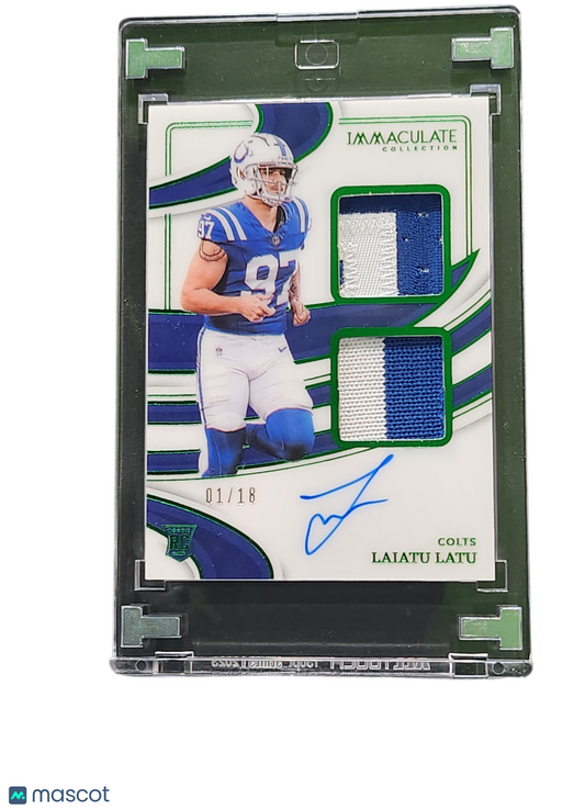 2024 Panini Immaculate Collection Laiatu Latu #ISPR-LLU 01/18 Patch
