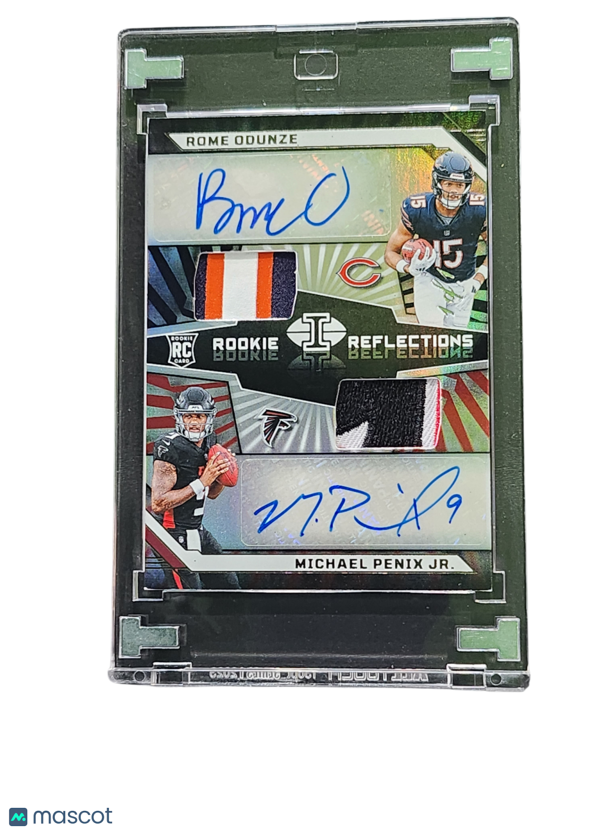 2024 Panini 1/1  Rome Odunze Michael Penix Jr. #RRA-WH Dual Auto Dual Patch RC