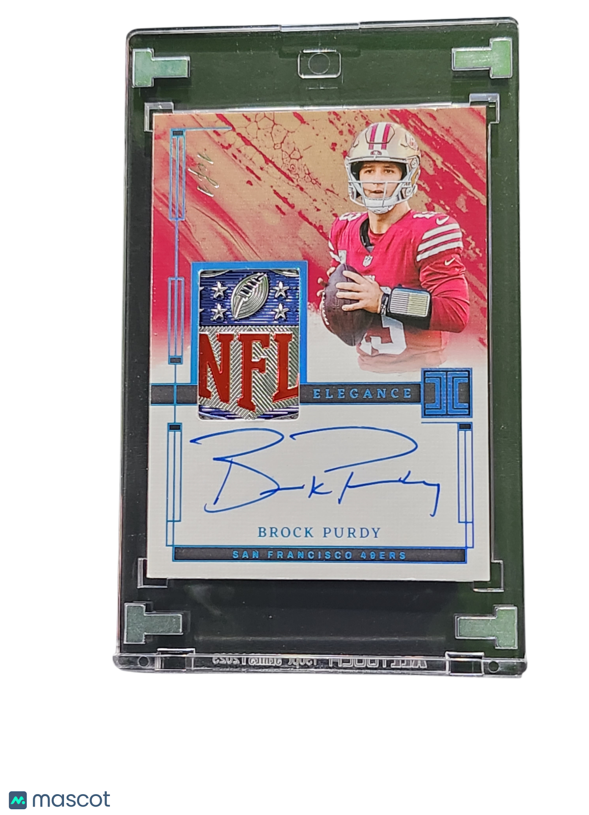 2024 Panini Impeccable Football Elegance Brock Purdy #EVA-BPY NFL Shield Patch