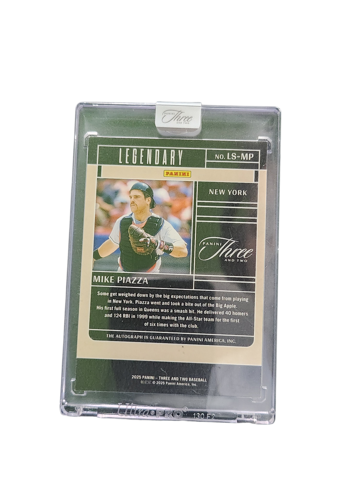 2025 Panini Three and Two Legendary Mike Piazza #LS-MP 25/49
