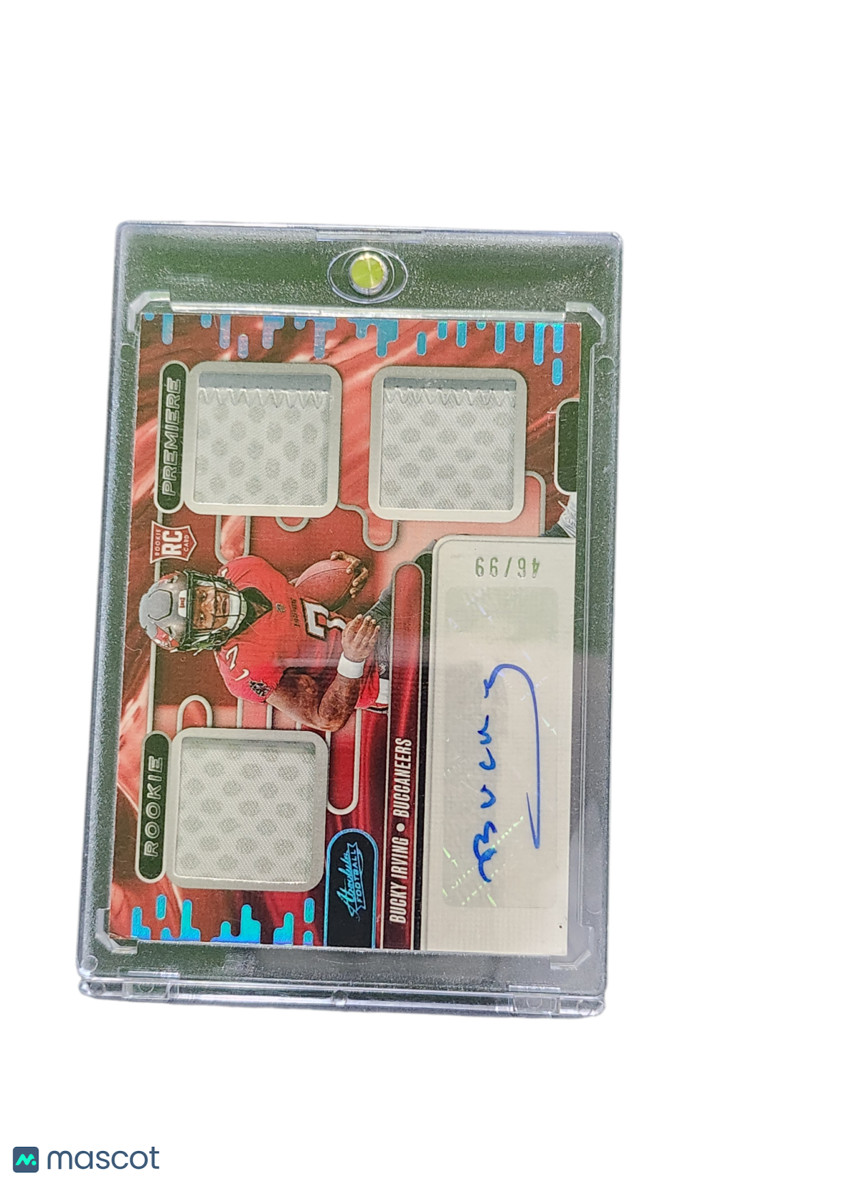 2024 Panini Absolute Football Bucky Irving #RPM-BIG Triple Premiere Materials RC