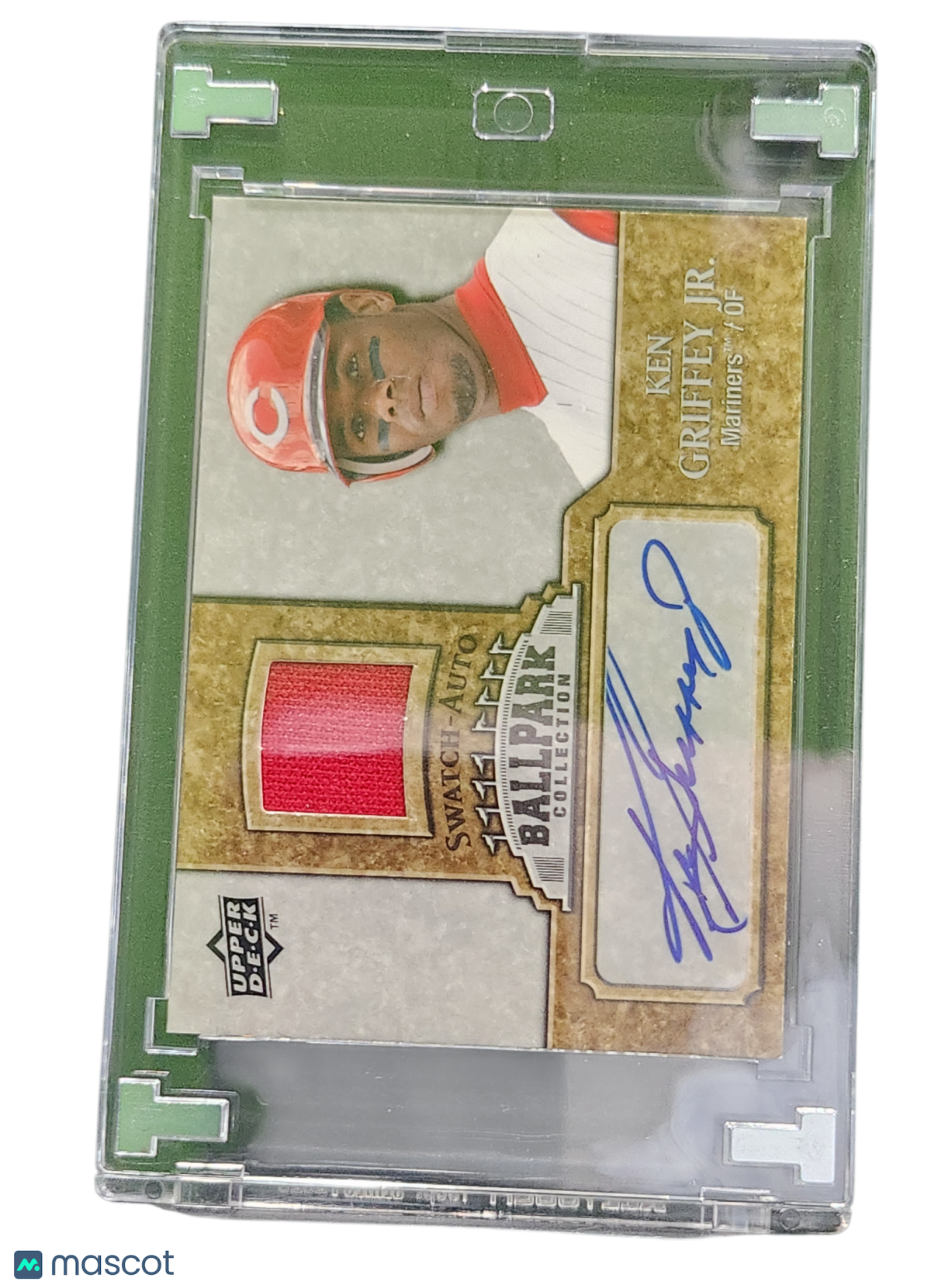 2009 Upper Deck Ballpark Ken Griffey Jr. #JA-KG Swatch-Auto Game-MLB Memorabilia