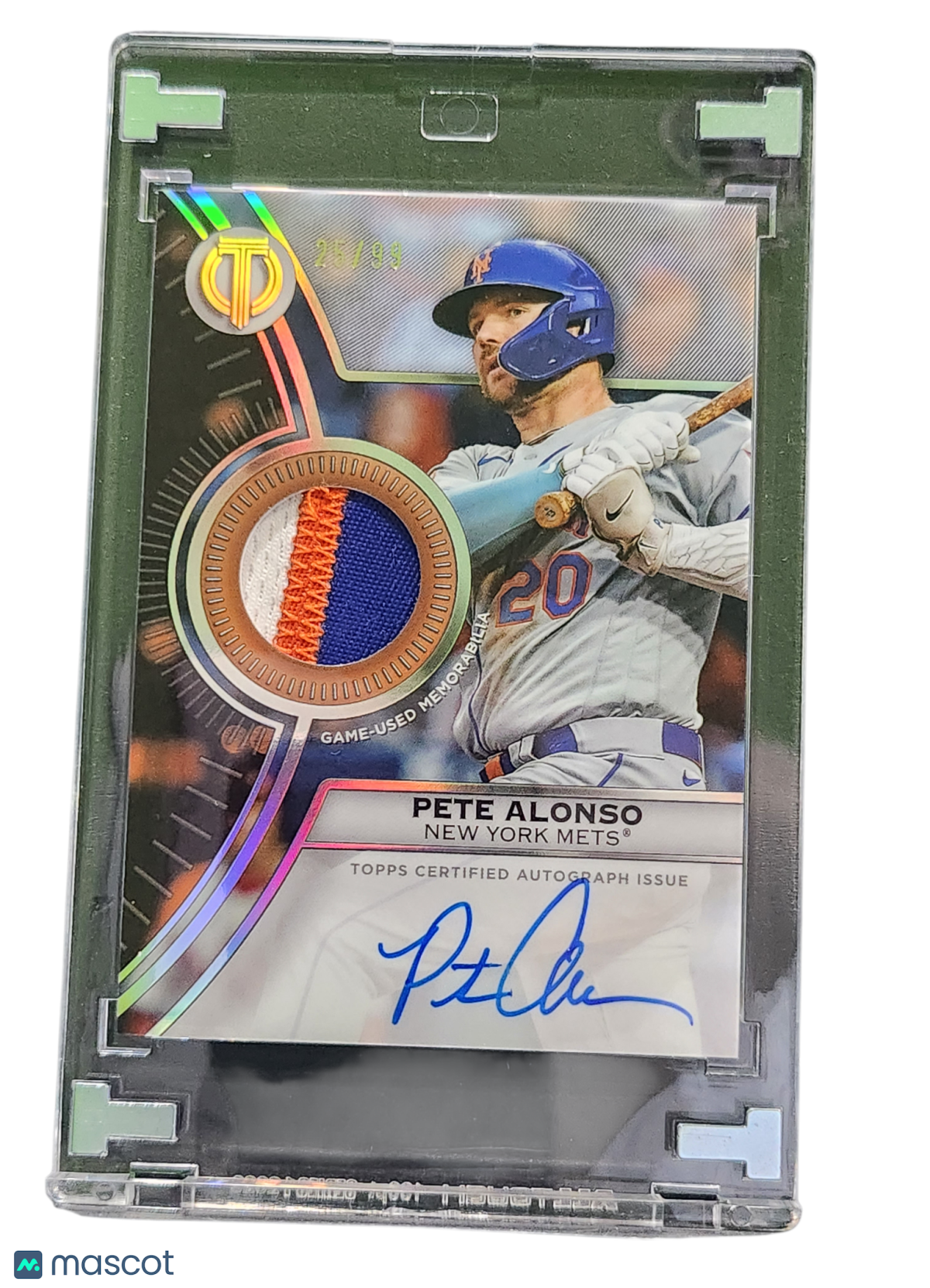 2025 Topps Tribute Tribute to Threads Pete Alonso #TTTA-PETE Auto Relic Game-
