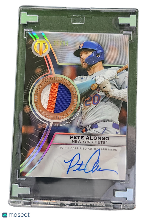 2025 Topps Tribute Tribute to Threads Pete Alonso #TTTA-PETE Auto Relic Game-
