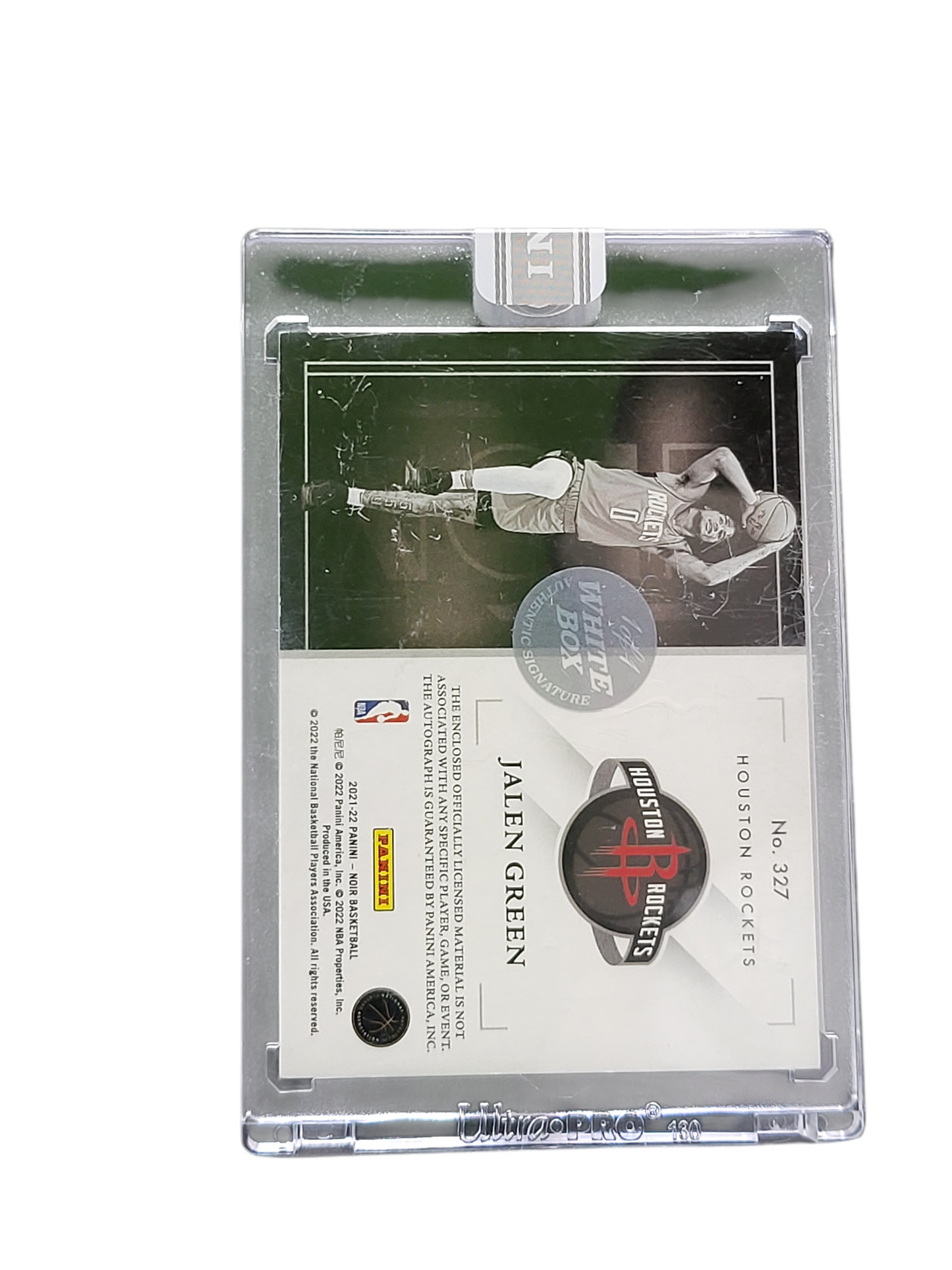 2022 Panini Noir Jalen Green #327 Rookie Patch Autograph RC 1/1