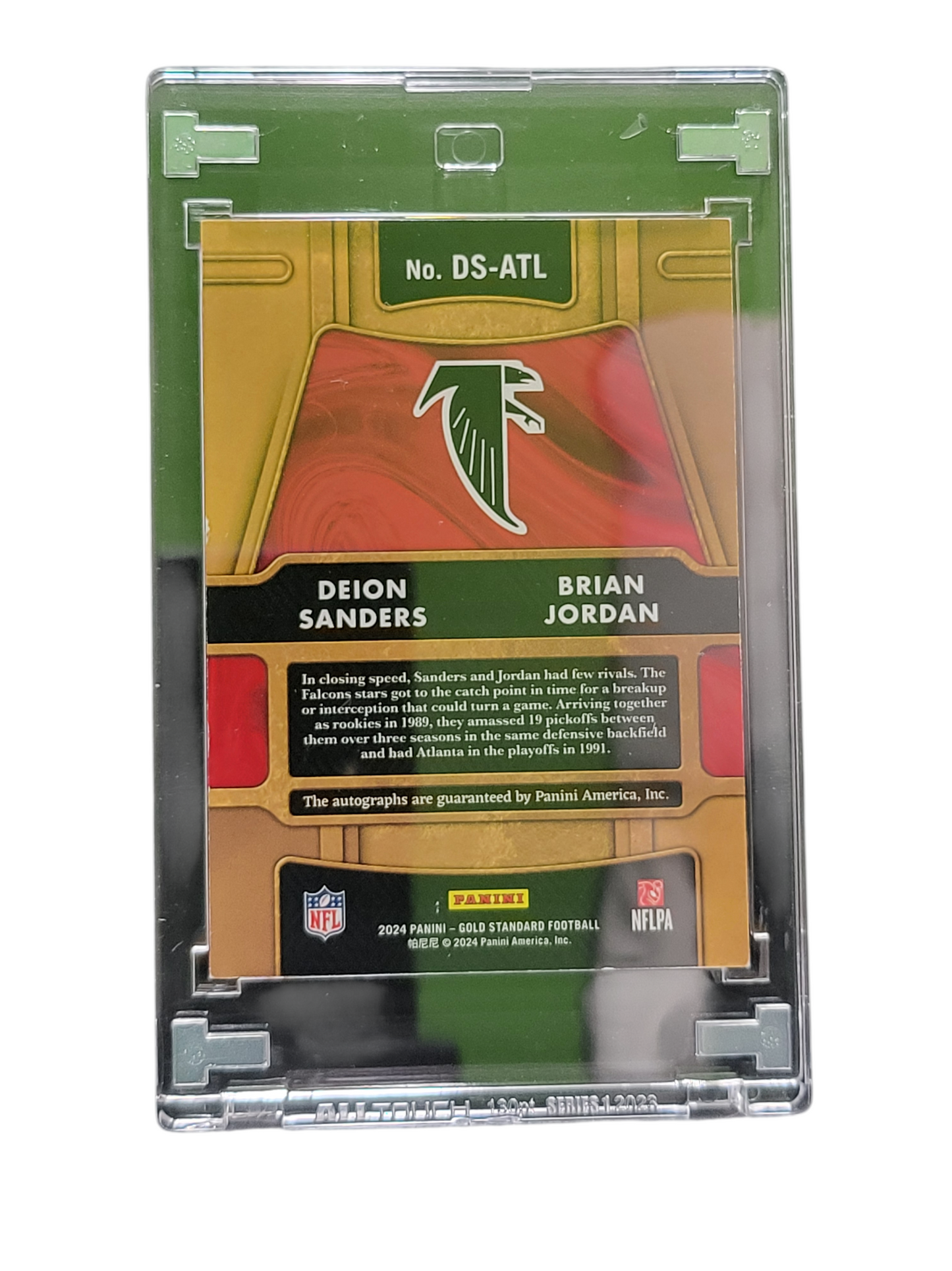 2024 Panini Gold Standard  Brian Jordan Deion Sanders #DS-ATL Dual Auto /24
