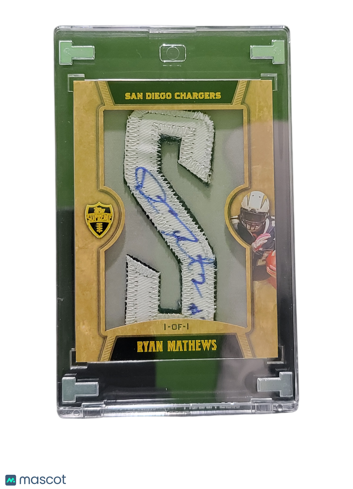 2010 Topps Supreme Ryan Mathews #SLP-RM Letter Patch Relic 1/1