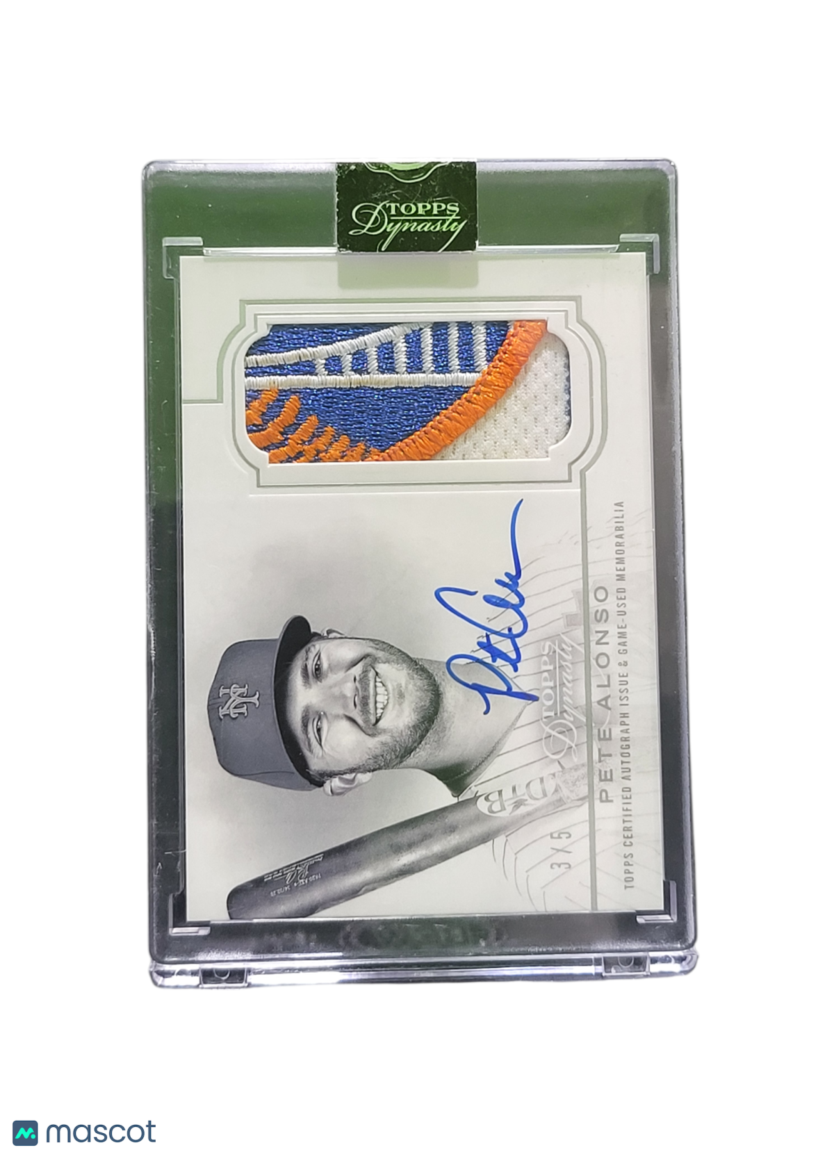 2020 Topps Dynasty Pete Alonso #DAP-PA2 Authentic Auto Patch /5