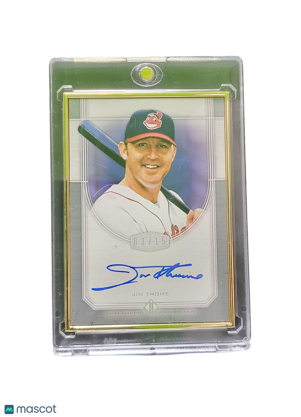 2017 Topps Museum Collection Jim Thome #TCA-JT Topps Certified Autograph /15
