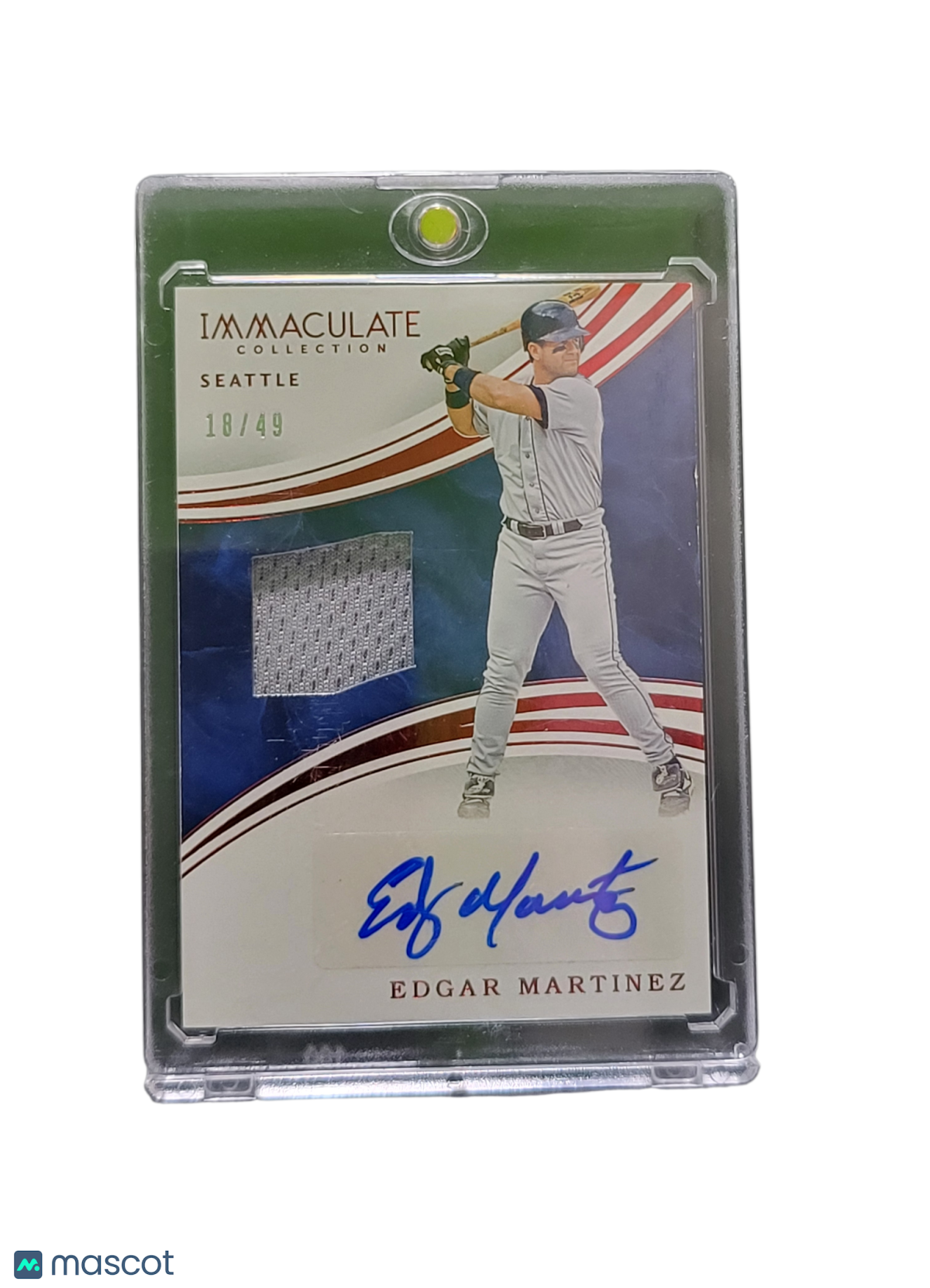 2016 Panini Immaculate Edgar Martinez #IAM-EM Game-Used /49 Memorabilia