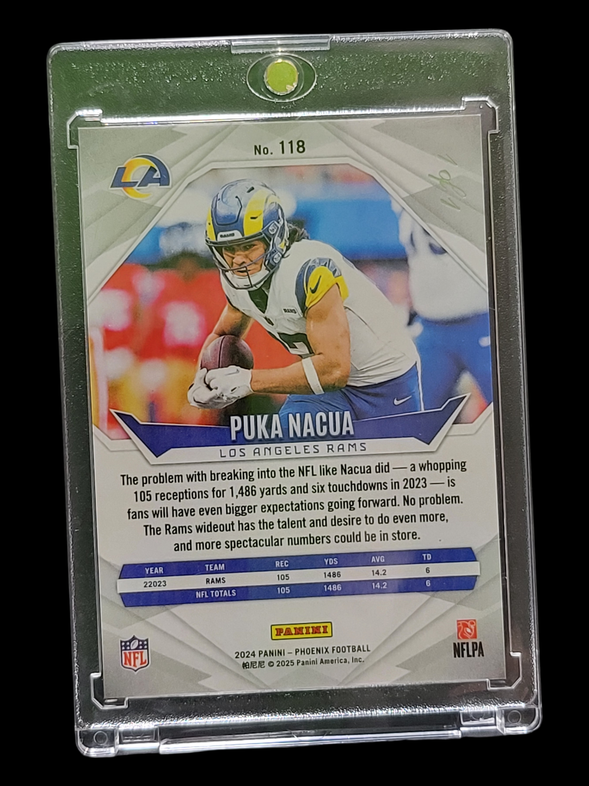 2025 Panini Phoenix Football Puka Nacua #118 Color Burst