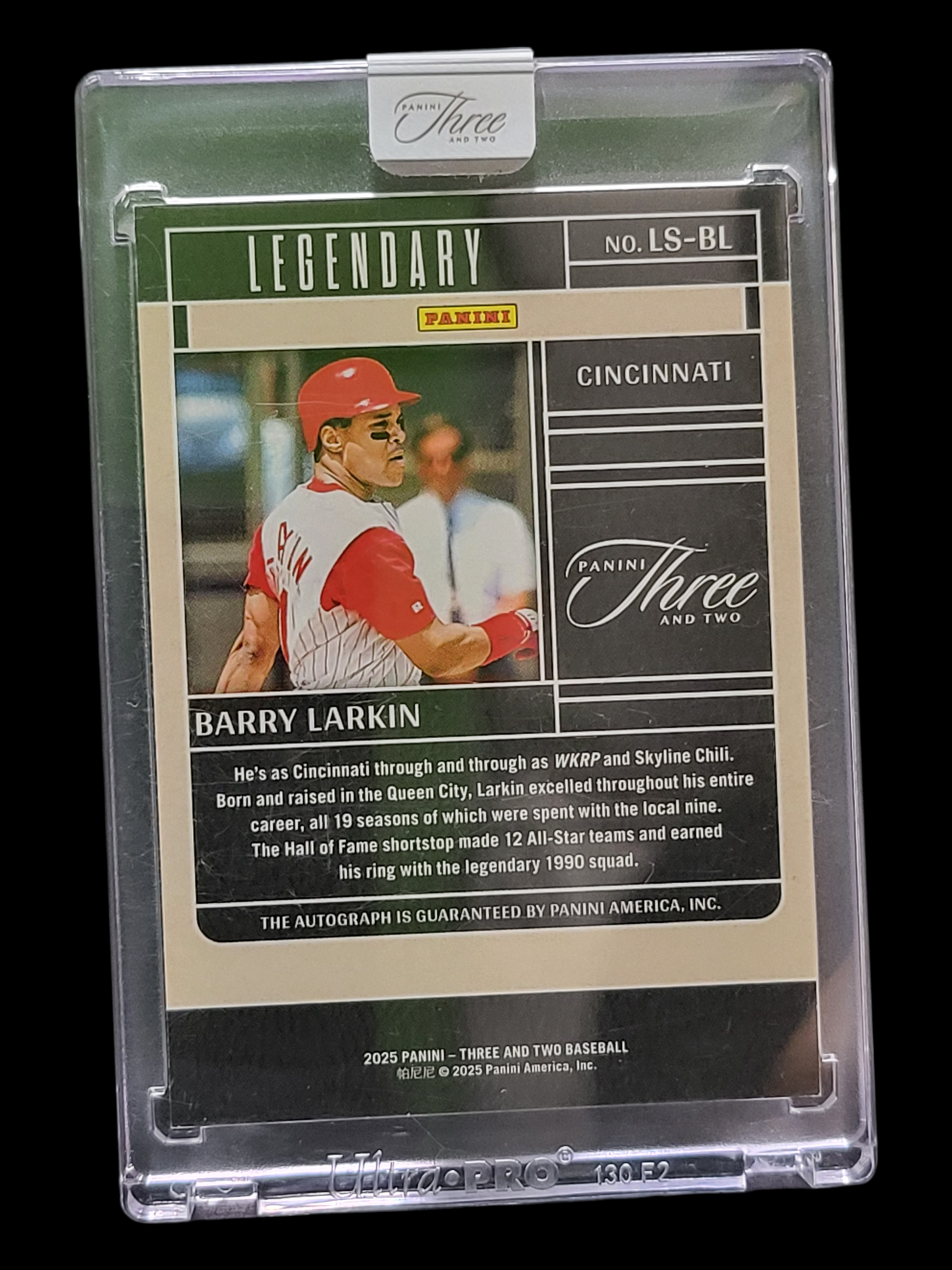 2025 Panini Three and Two Baseball Barry Larkin #LS-BL 01/10