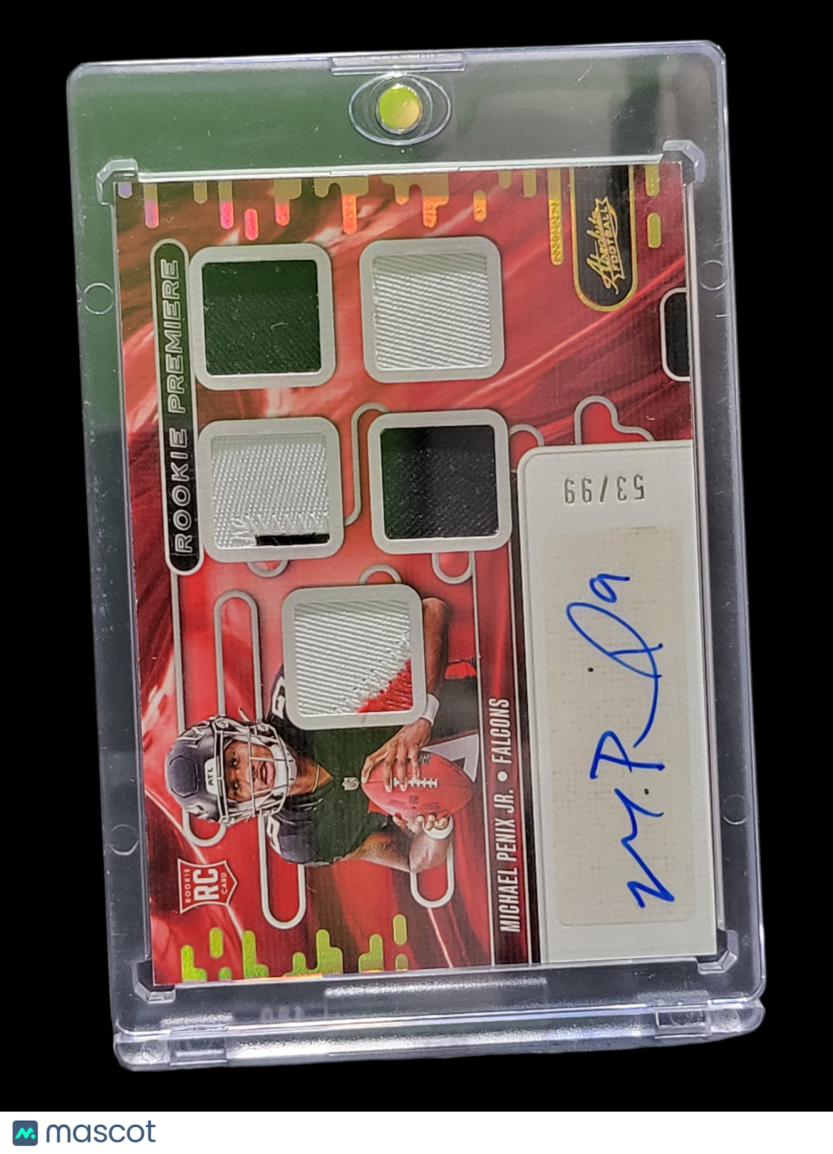 2024 Panini Football Rookie Premiere Auto Michael Penix Jr. #RPMA-MPJ Patch RC