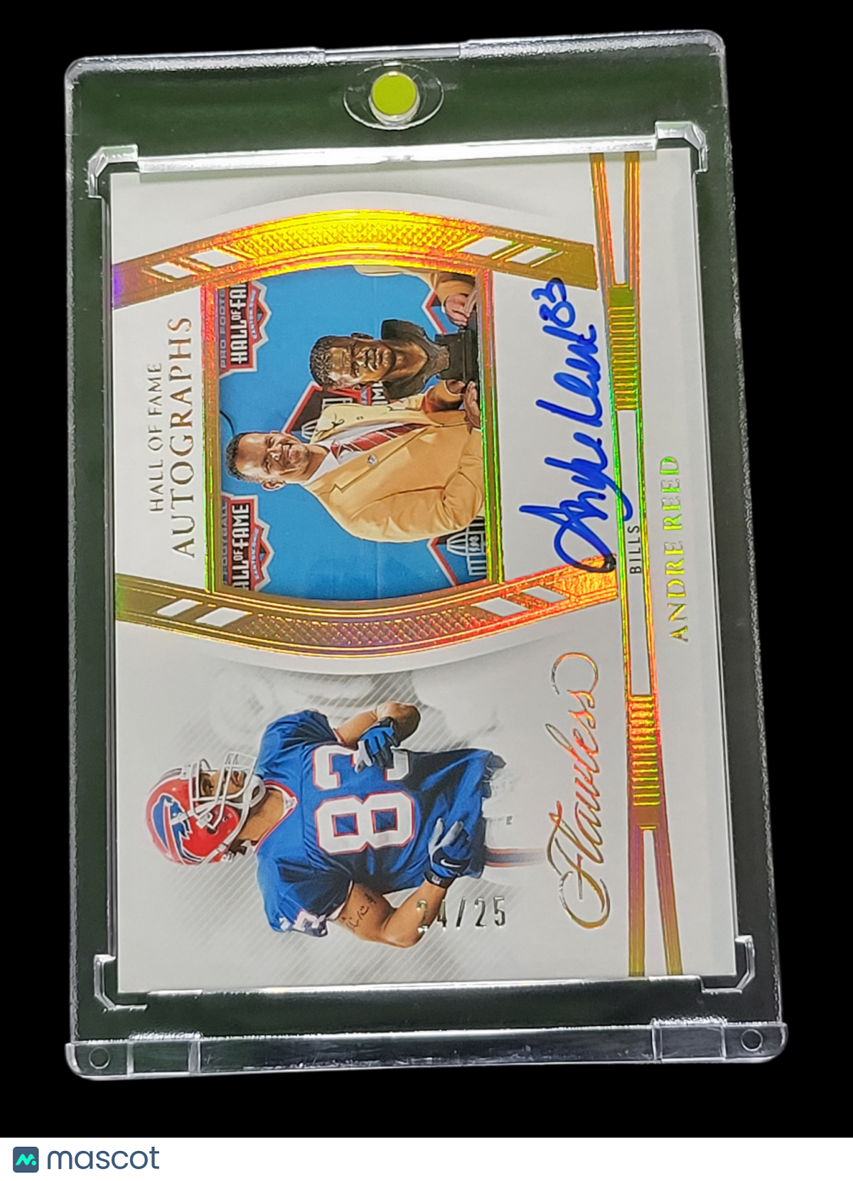 2025 Panini Flawless Football Andre Reed #HOF-ARD Hall of Fame Autographs 4/25