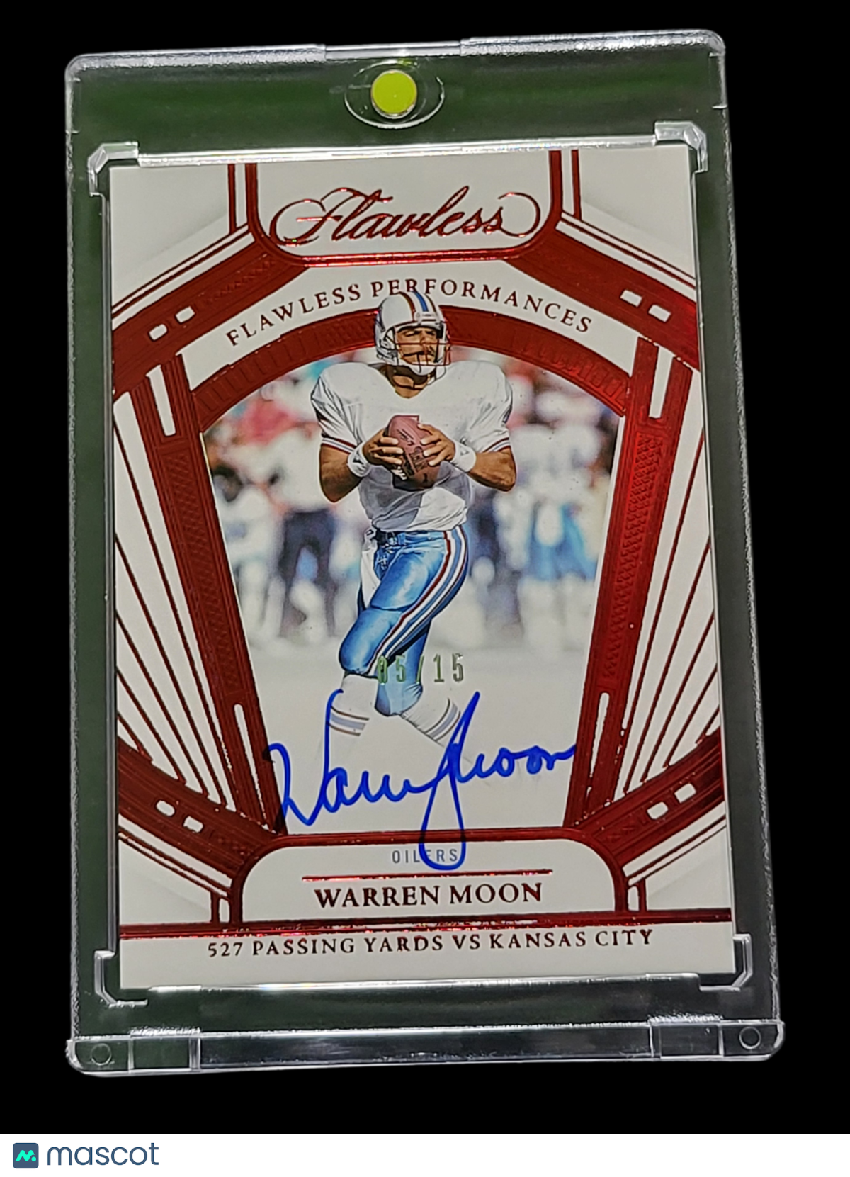 2025 Panini Flawless Football Warren Moon #FP-WMN Ruby 05/15