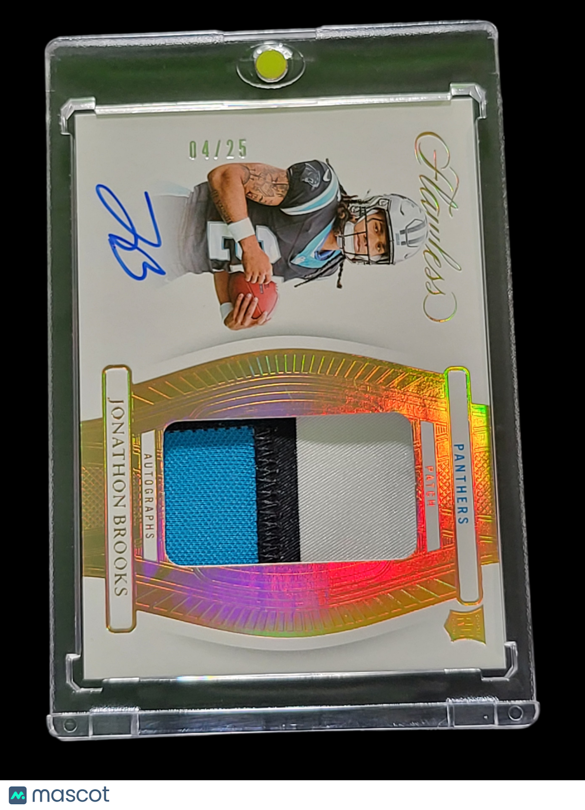 2025 Panini Flawless Jonathon Brooks #RPA-JBS Autograph Patch 04/25