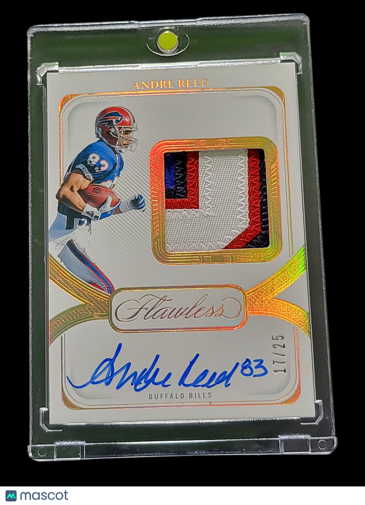 2025 Panini Flawless Andre Reed #DPA-ARD Patch 17/25 Memorabilia