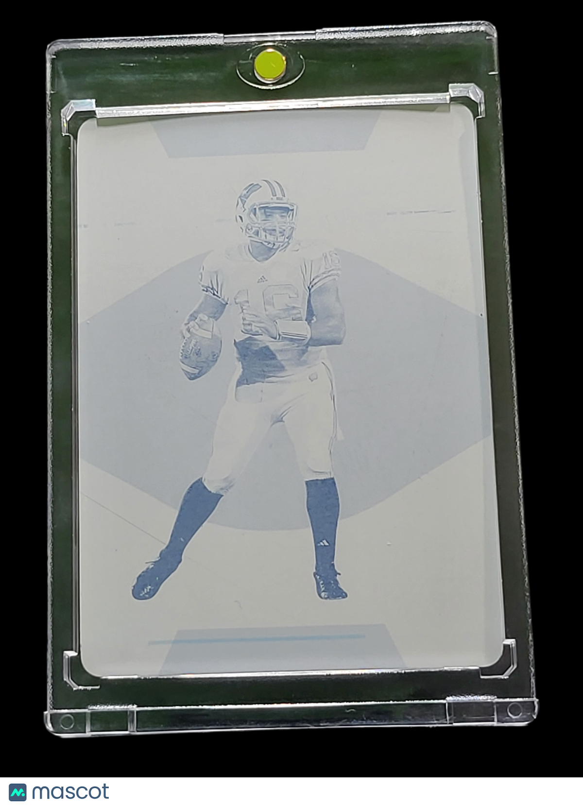 2022 Panini National Treasures Russell Wilson #34 Cyan Printing Plate 1-of-1