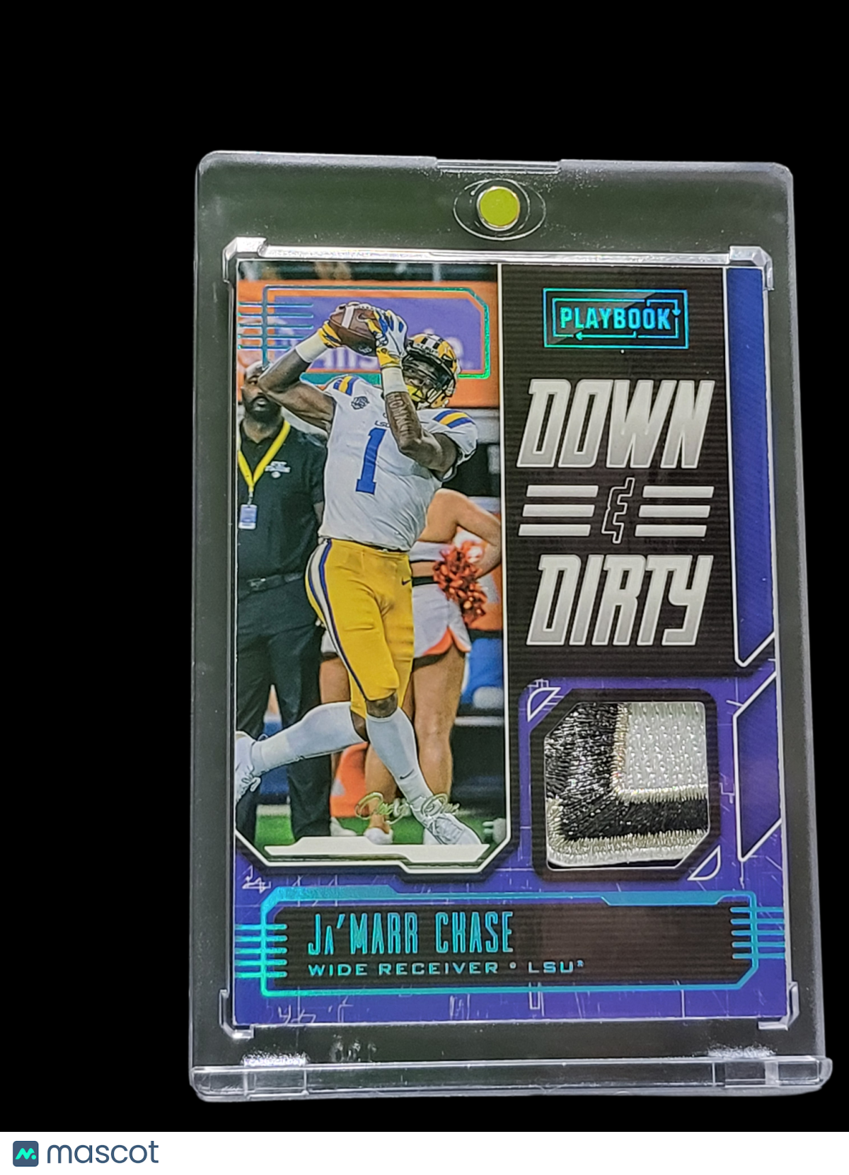 2021 Panini Chronicles  Draft  Ja'Marr Chase #PB-JC Purple Player-worn/used 1/1