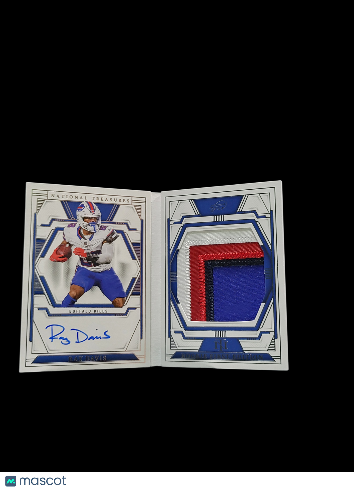 2025 Panini National Treasures Rookie  Ray Davis #RFES-RDS Patch Booklet RC /99