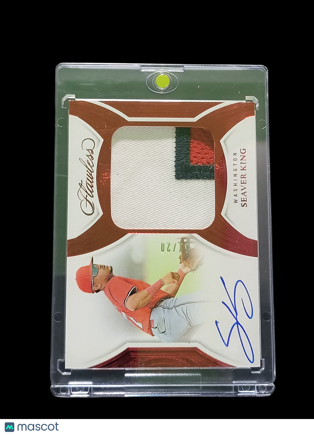 2025 Panini Flawless Seaver King #PPA-SVK Prospect Patch Auto Memorabilia