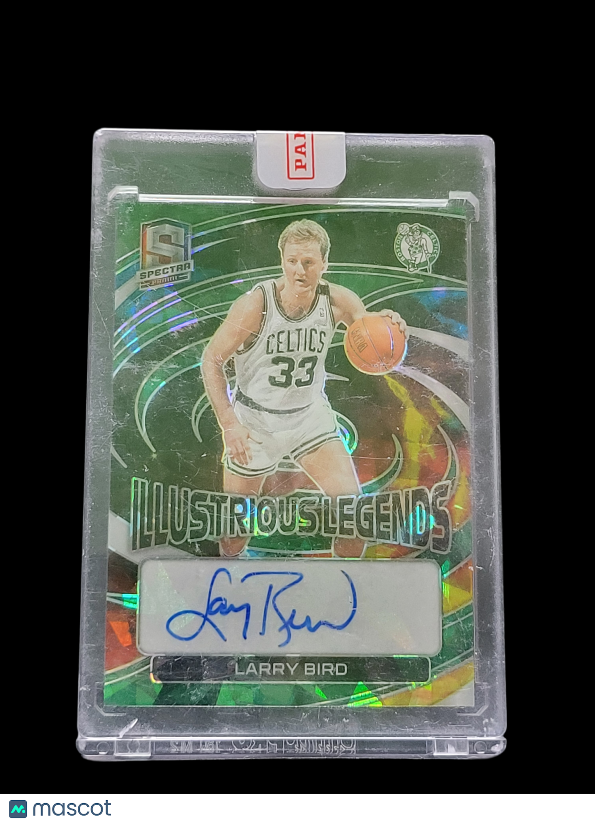 2023 Panini Spectra Prizm Illustrious Legends Larry Bird #ILS-LBD Green 34/49