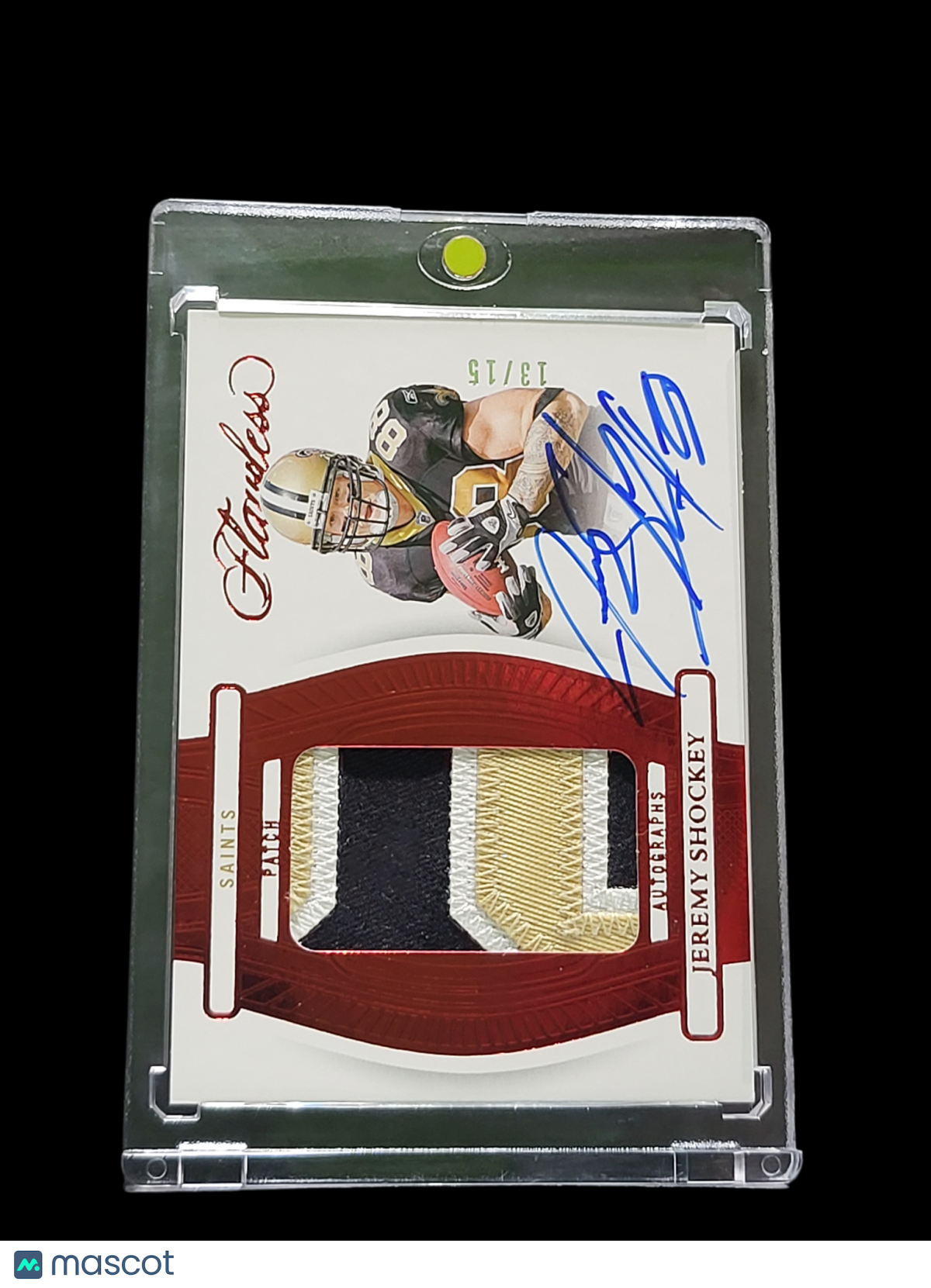 2025 Panini Flawless Jeremy Shockey #PA-JSY Autograph Patch