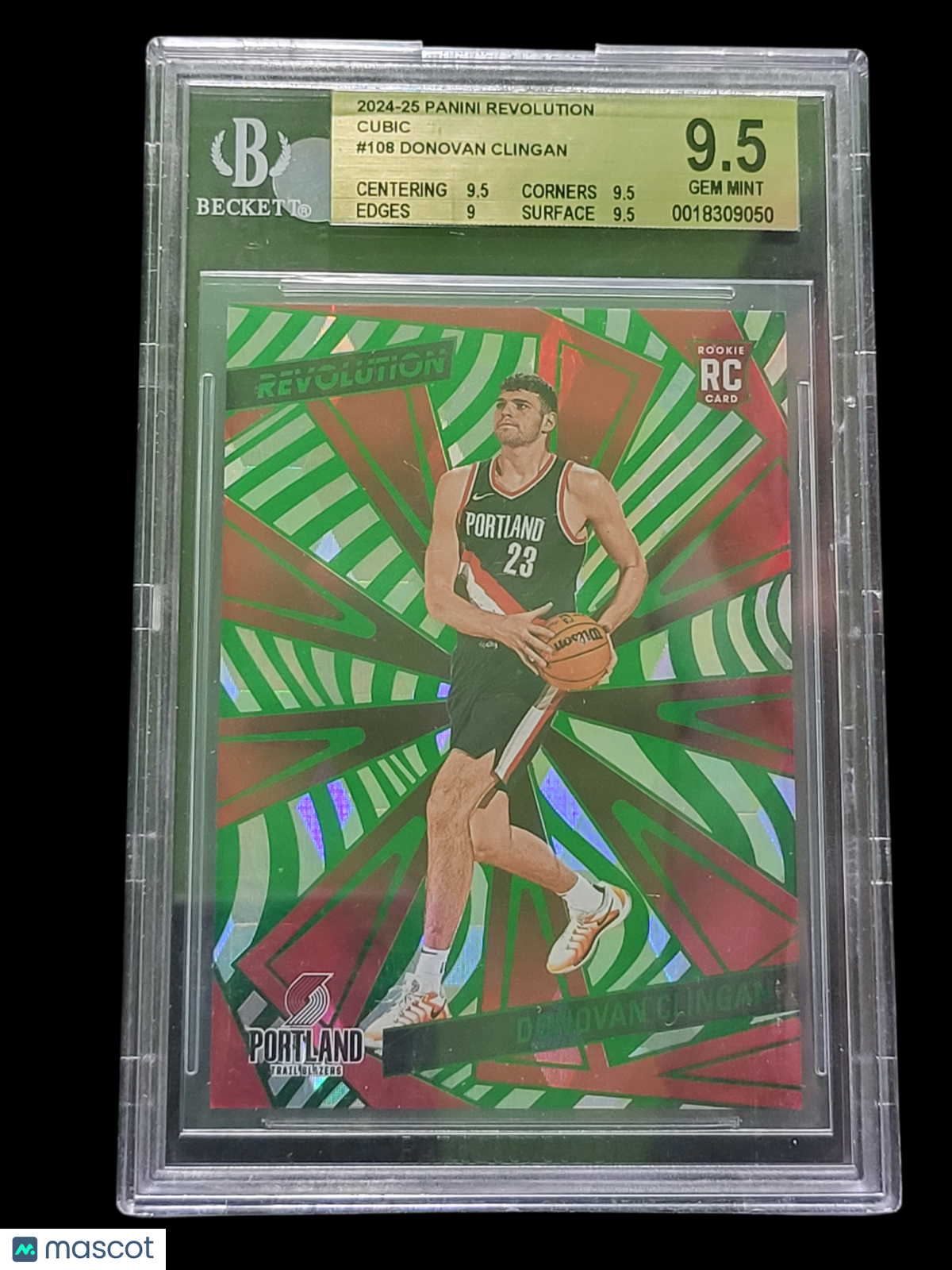 2024 Panini Revolution Cubic Donovan Clingan #108 BGS 9.5