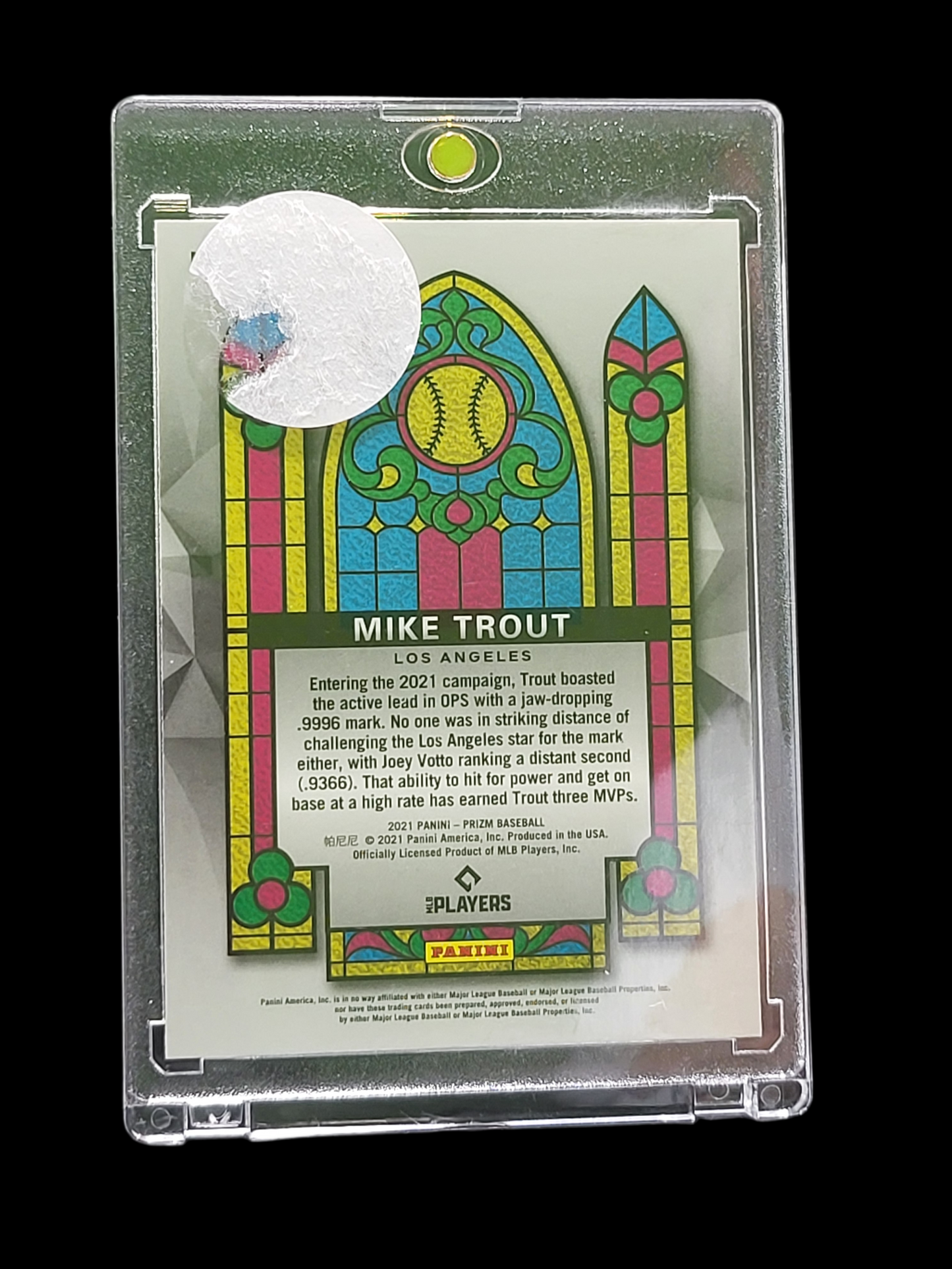 2021 Panini Prizm Stained Glass Mike Trout