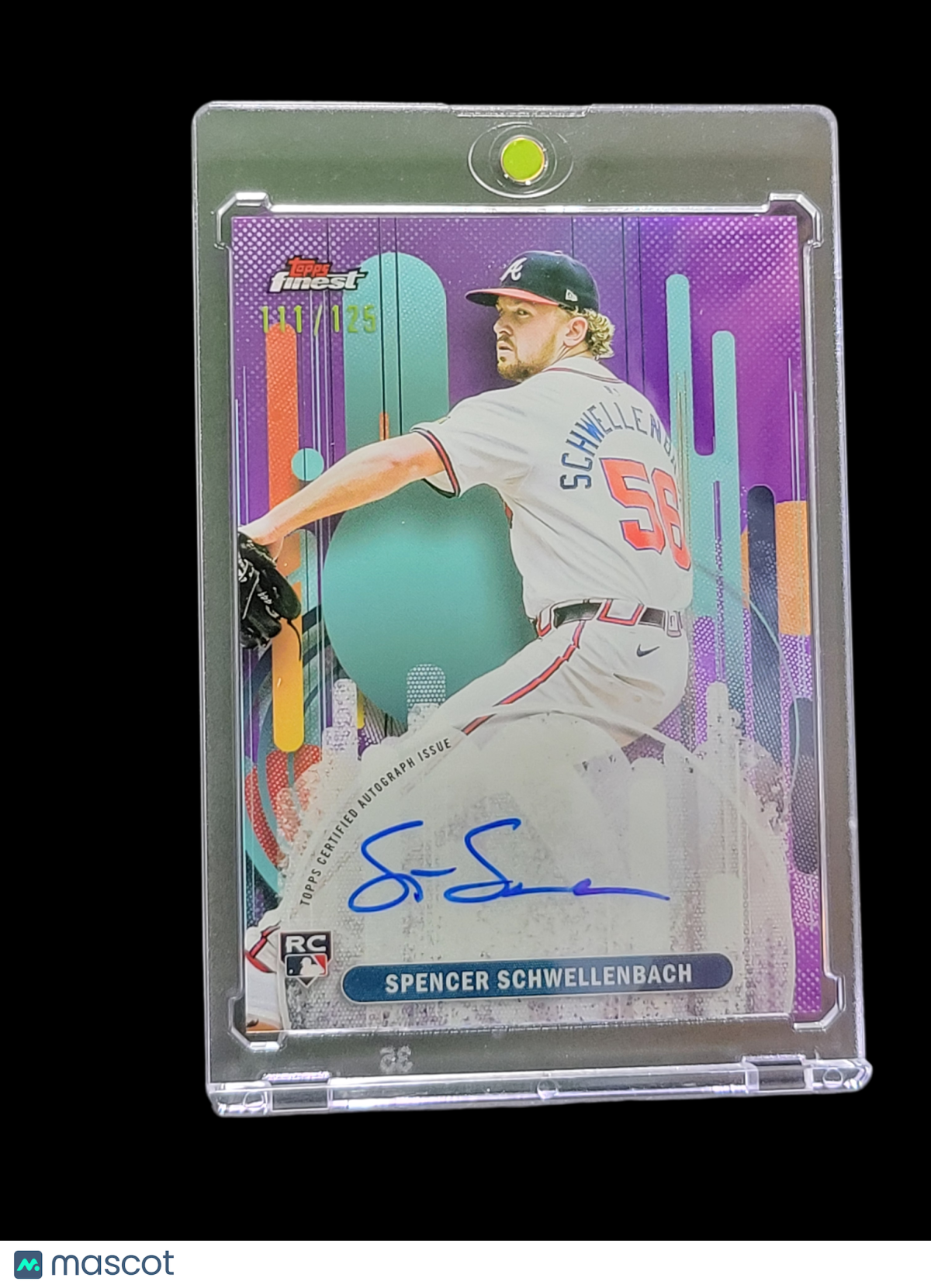 2025 Topps Finest Spencer Schwellenbach #FA-SSC Purple RC