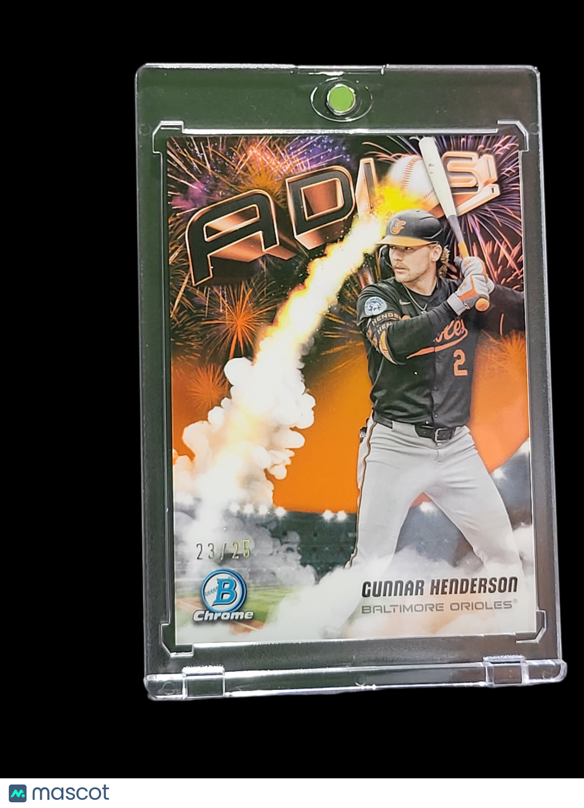 2025 Bowman Chrome Adios Gunnar Henderson #AD-9 Orange Refractor 23/25