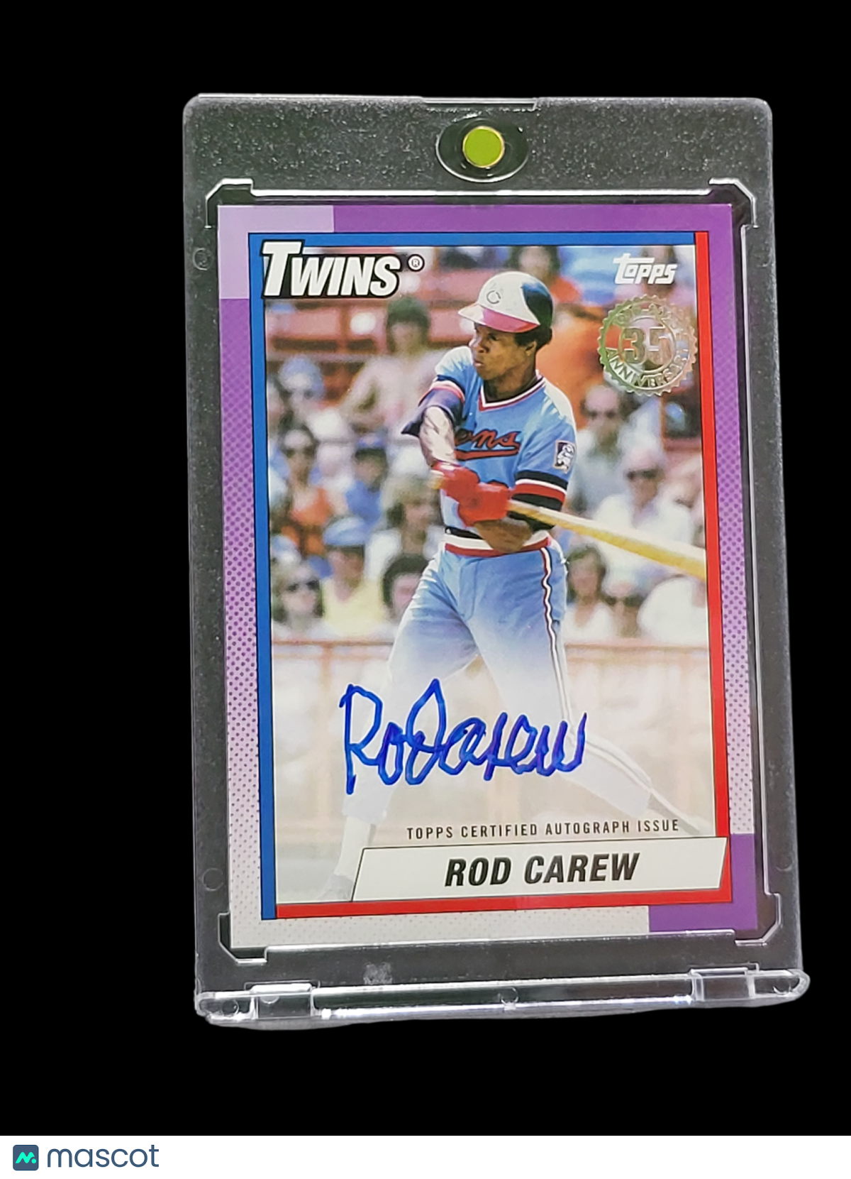 2025 Topps Baseball 1990 Auto Card Rod Carew #RC Topps Certified Auto RC