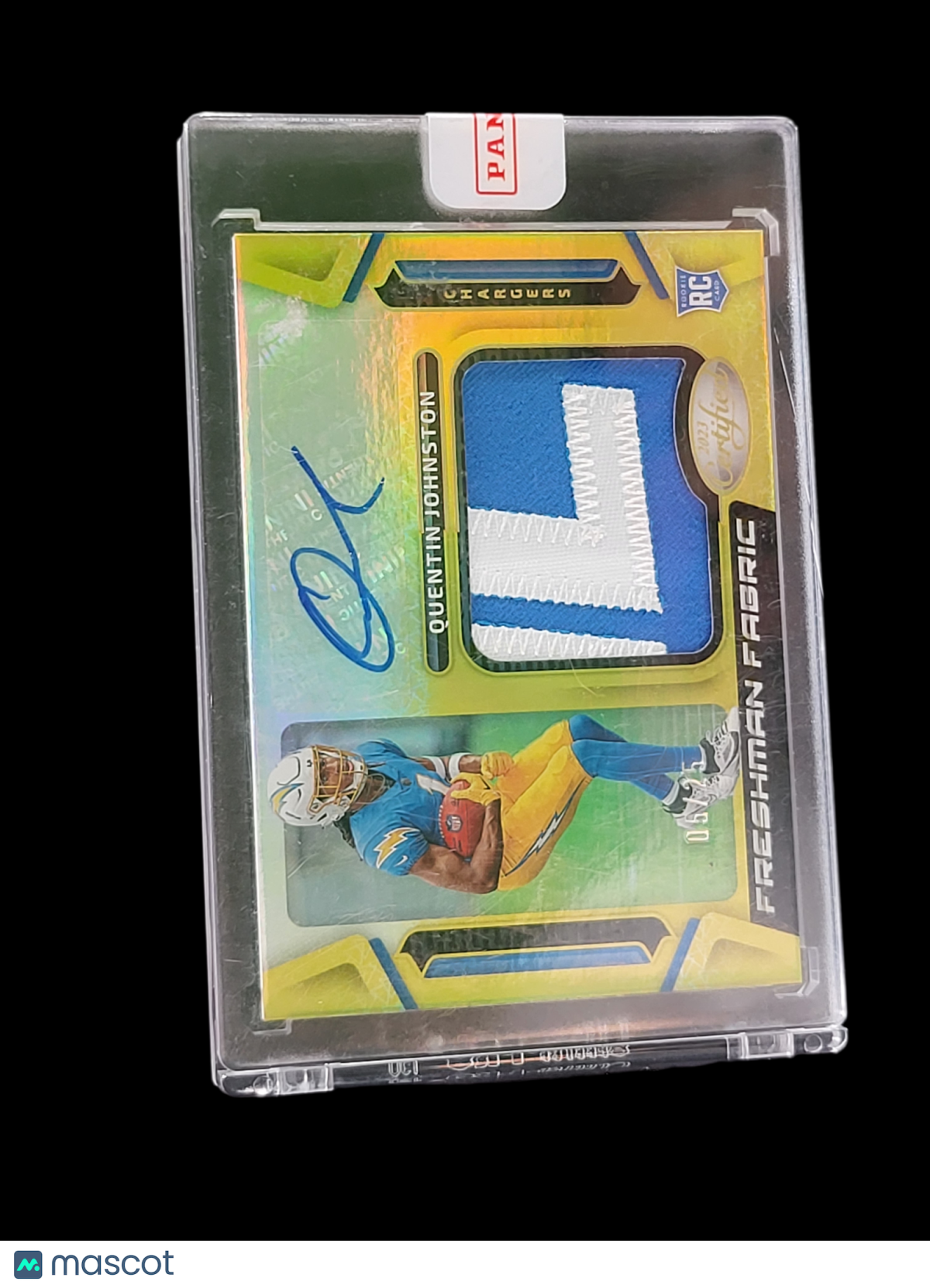 2023 Panini Certified Freshman Fabric Quentin Johnston #FFMS-26 Patch RC