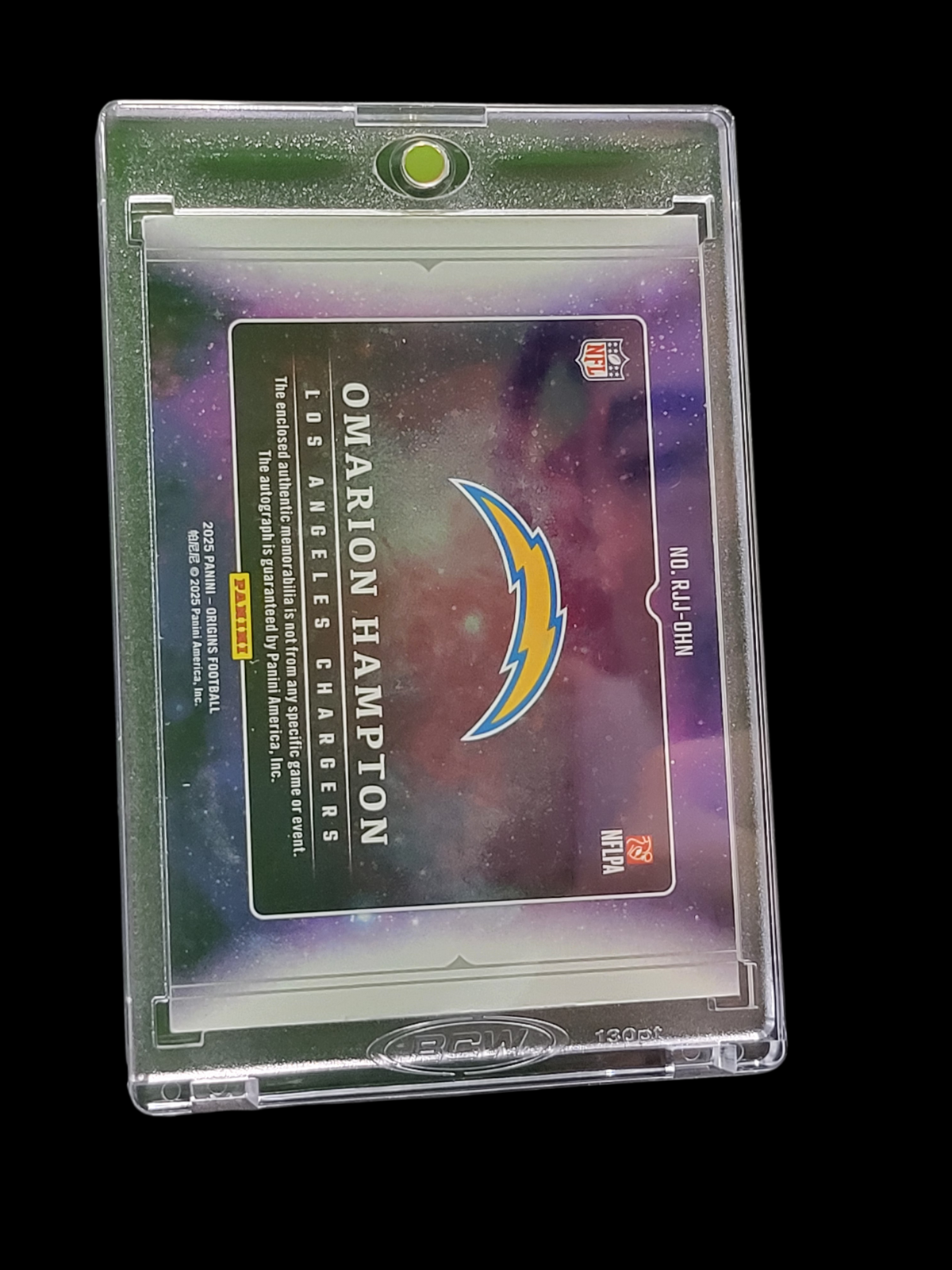 2025 Panini Origins Omarion Hampton #RJJ-OHN 25/75 Patch RC Memorabilia
