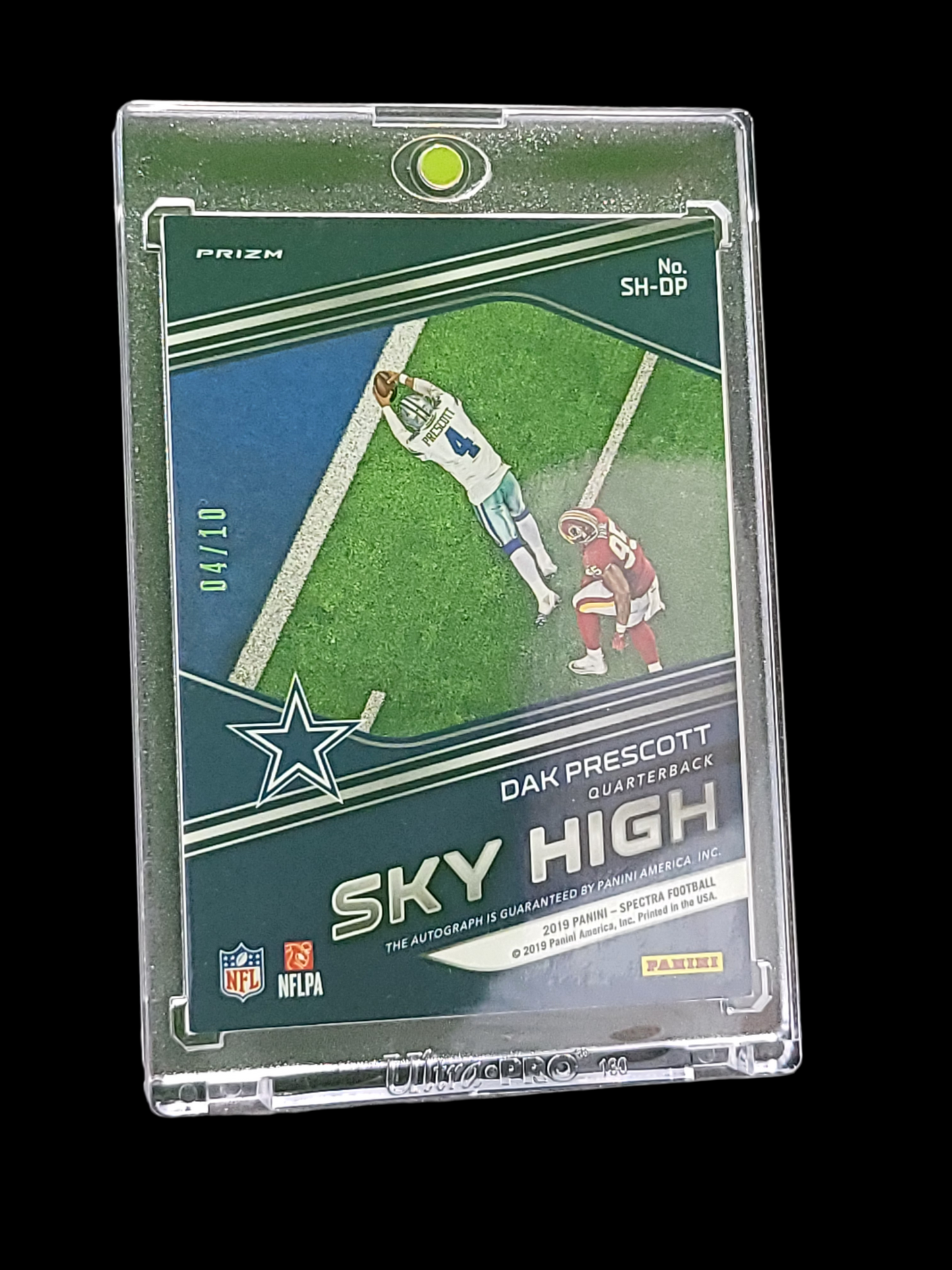 2019 Panini Spectra Prizm Sky High Dak Prescott #SH-DP Gold 04/10