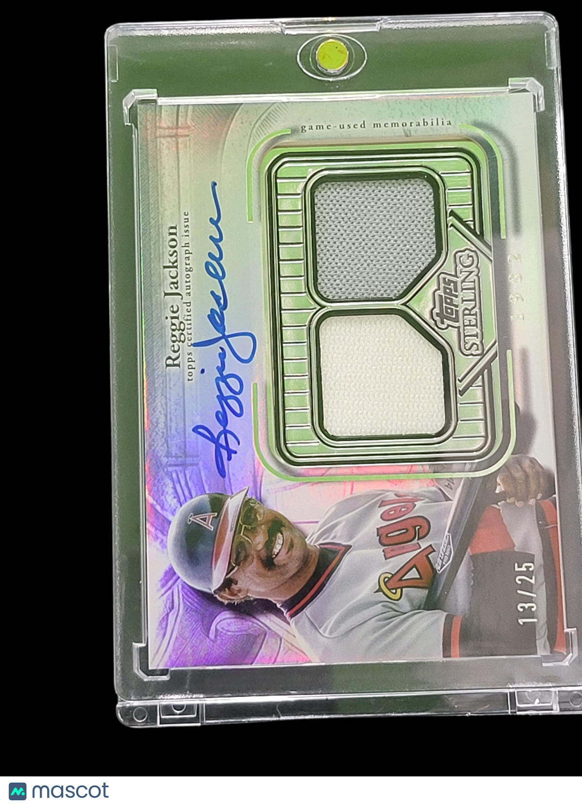 2023 Topps Reggie Jackson #SSA-RJA Game-Used  Auto Relic Card /25 Dual
