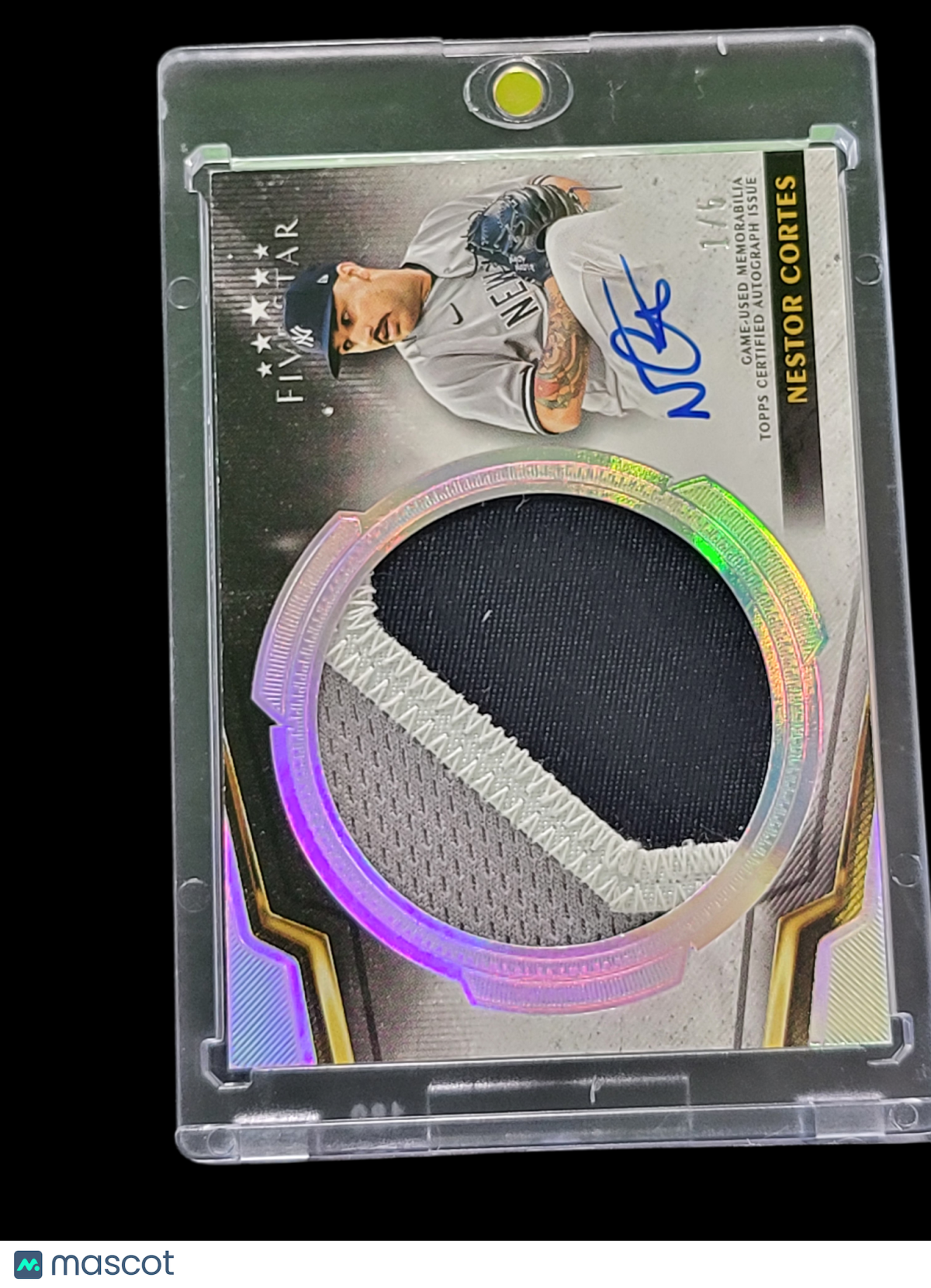2024 Topps Nestor Cortes #FSJP-NC Patch /6 Auto Jumbo Card Game-Used Memorabilia