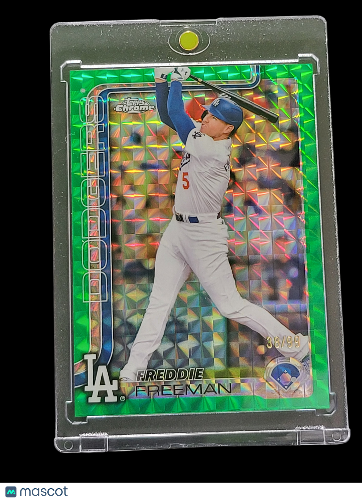 2024 Topps Chrome Freddie Freeman #23 Green Logofractor