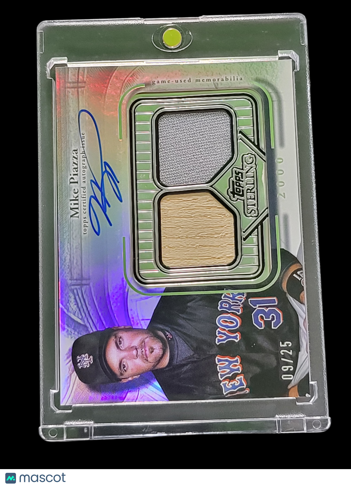 2023 Topps Sterling  Auto Relic Card Mike Piazza #SSA-MP /25 -Used Jersey Relic