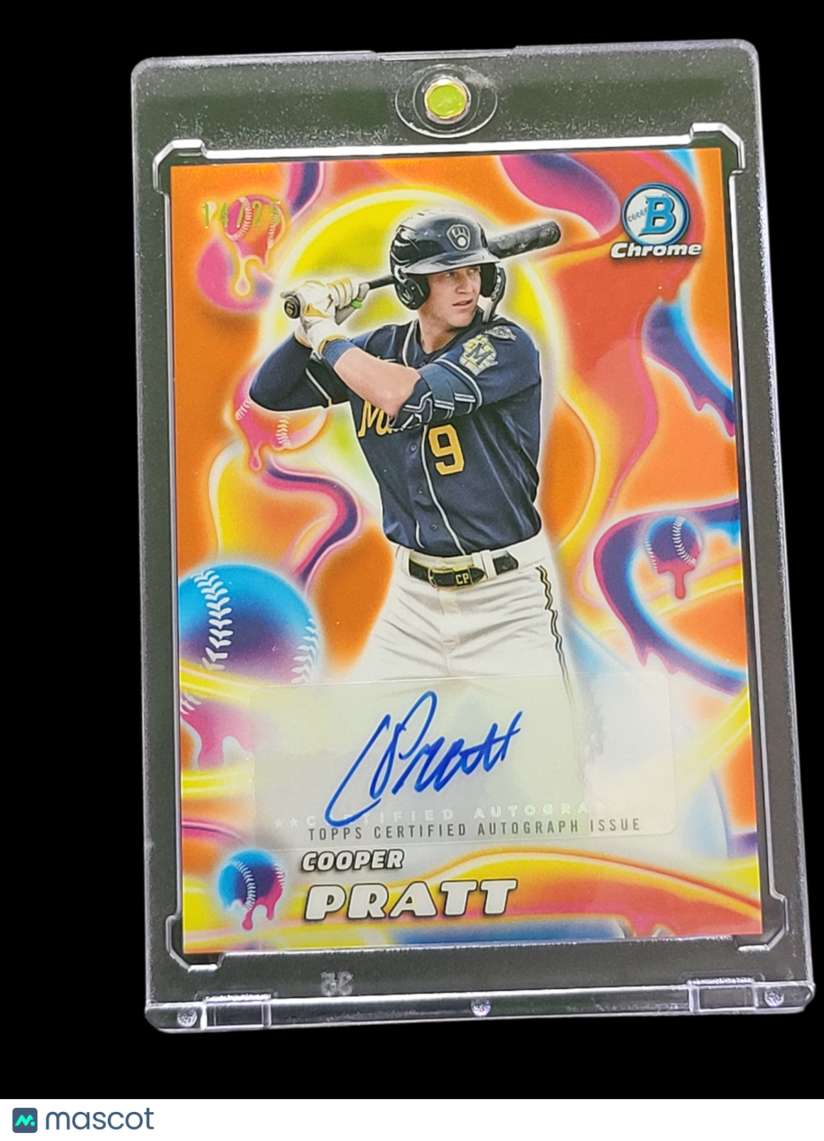 2025 Bowman Chrome Melt Mashers Cooper Pratt #MMA-CP Orange /25