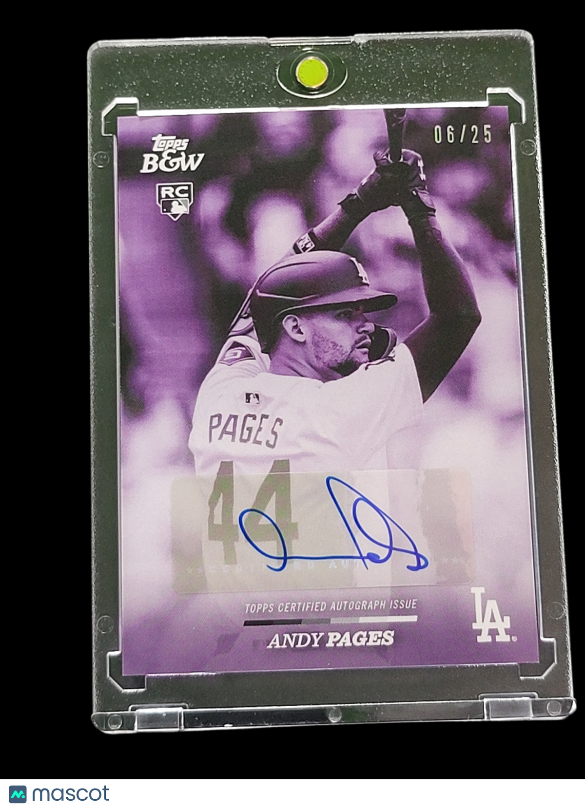 2024 Topps Black & White Andy Pages #18-A Purple 06/25 RC