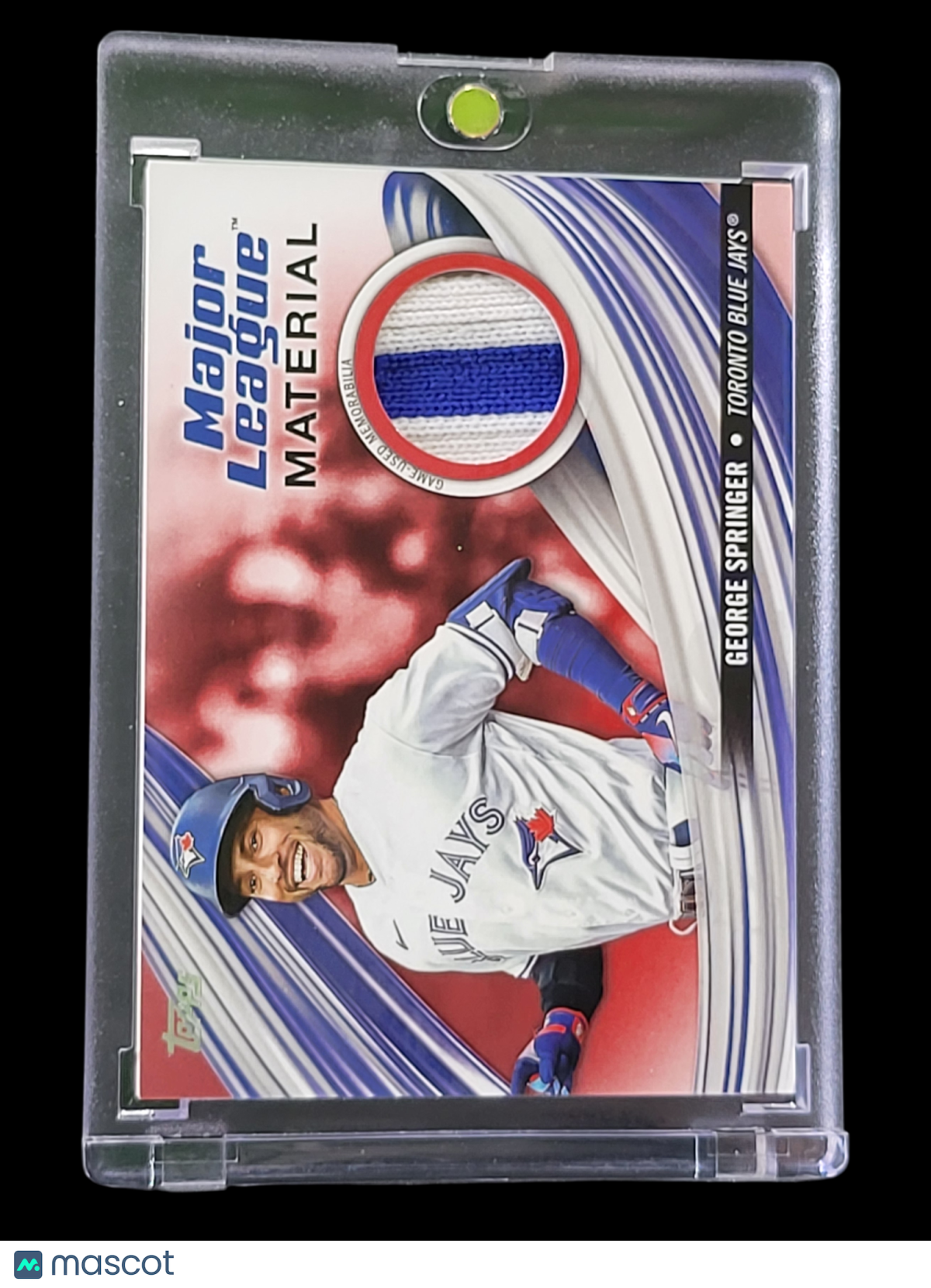 2023 Topps Major League Material George Springer #MLM-GS 05/25 Game-Used