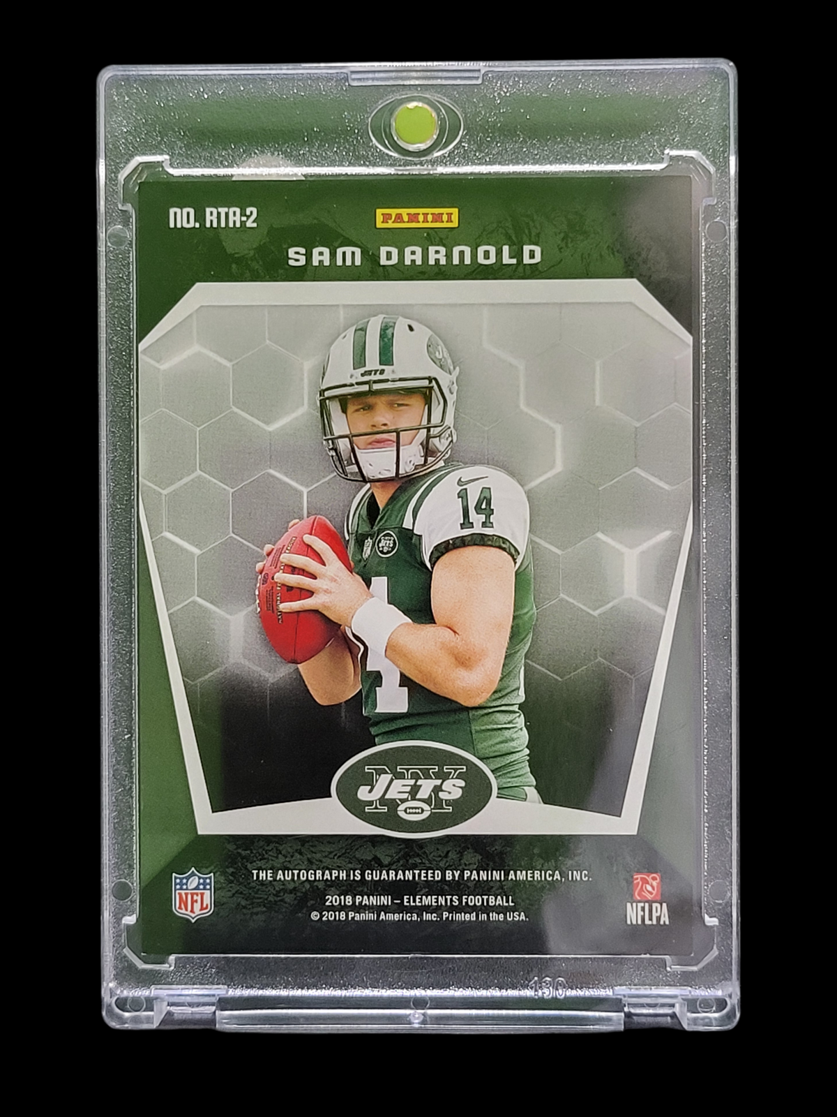 2018 Panini Elements Rookie Titanium Autographs Sam Darnold #RTA-2 66/98