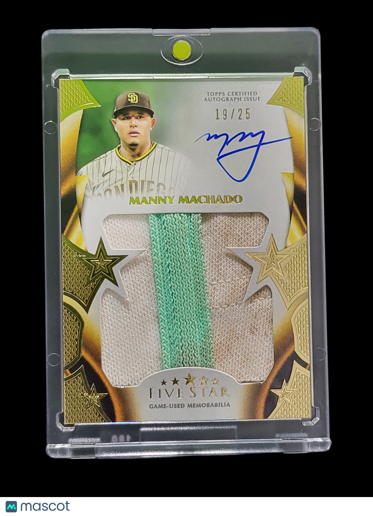 2023 Topps  Manny Machado #FSJP-MMA Auto Jumbo Patch Relic Card 19/25 Game-Used