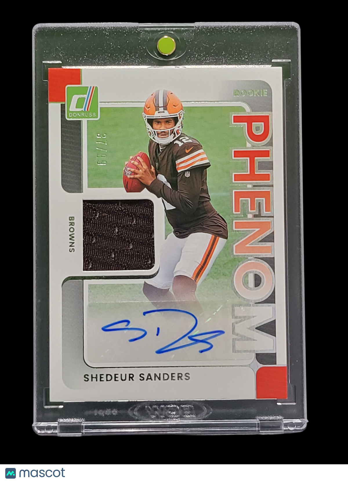 2025 Panini Donruss Football Phenom Shedeur Sanders #PJA-SSS 37/99  Memorabilia