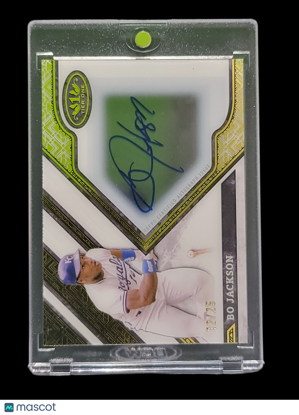 2025 Topps Tier One Bo Jackson #CPA-BJ Clearly Perfect Autographs 12/25